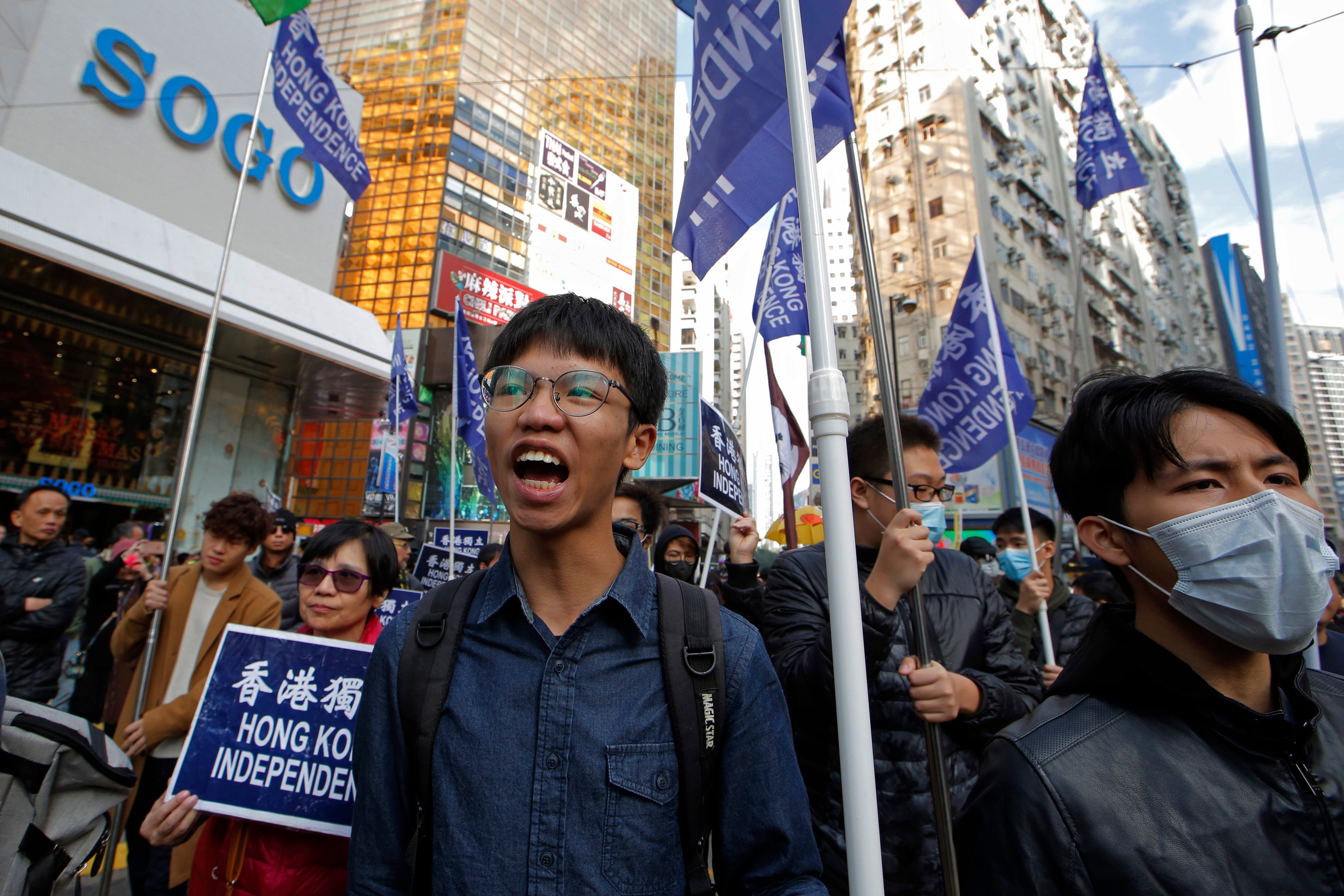 Hongkongers demonstrate against the Fugitive Offenders Bill in 2019