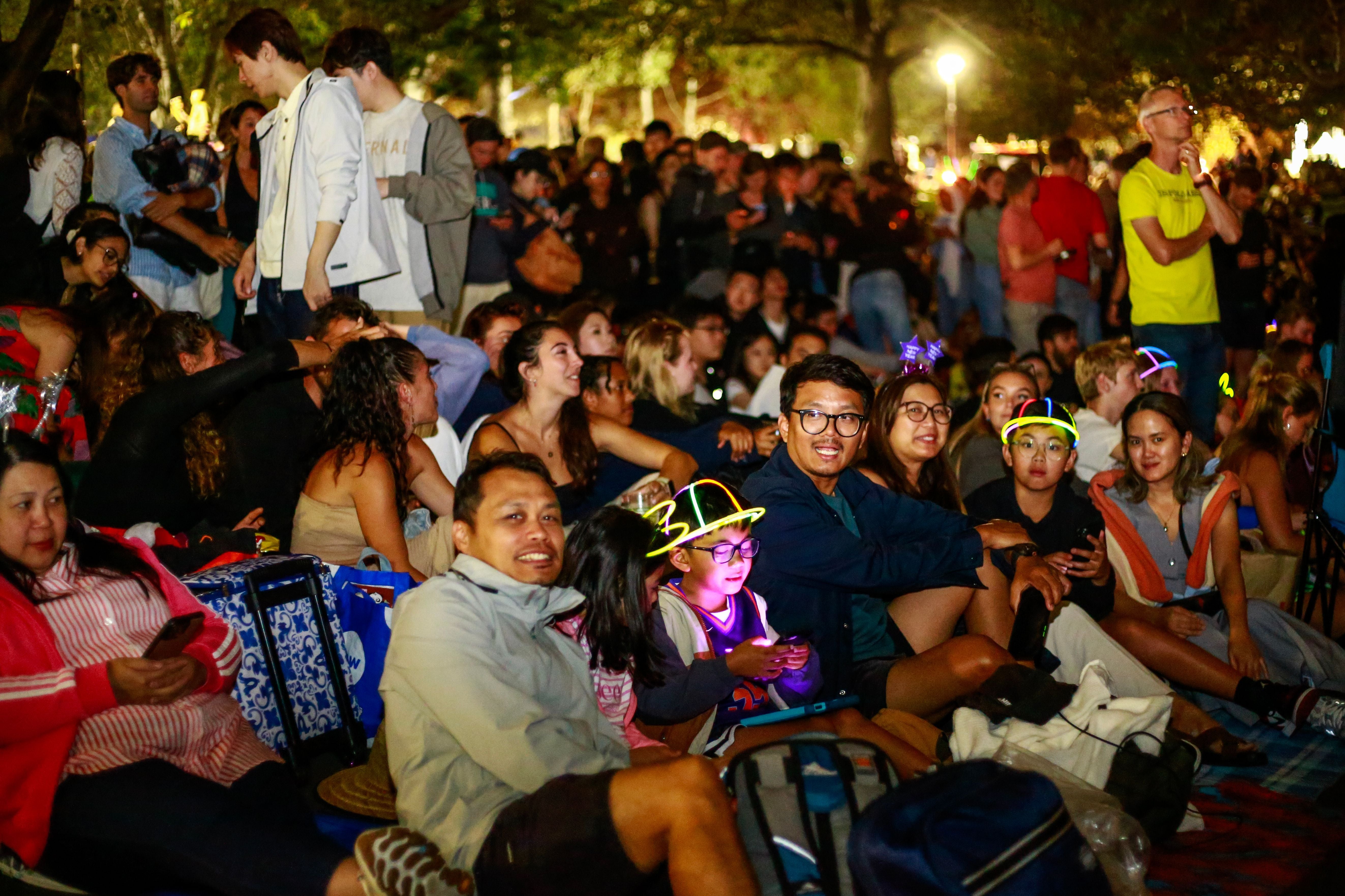 Revellers turned out in large numbers to celebrate the new year in Australia