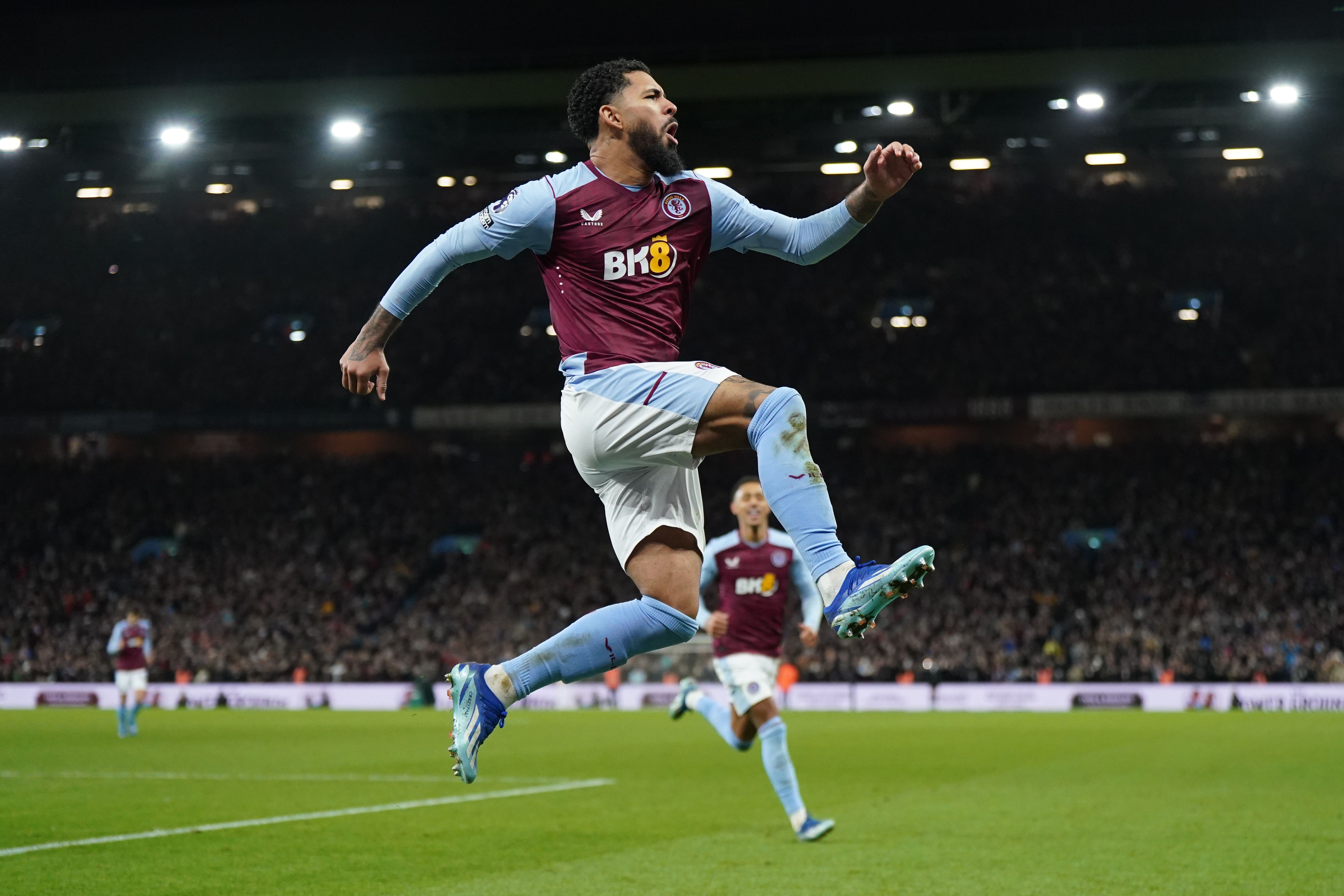 Douglas Luiz secured Aston Villa’s 3-2 win over Burnley with an 89th-minute penalty (Jacob King/PA)