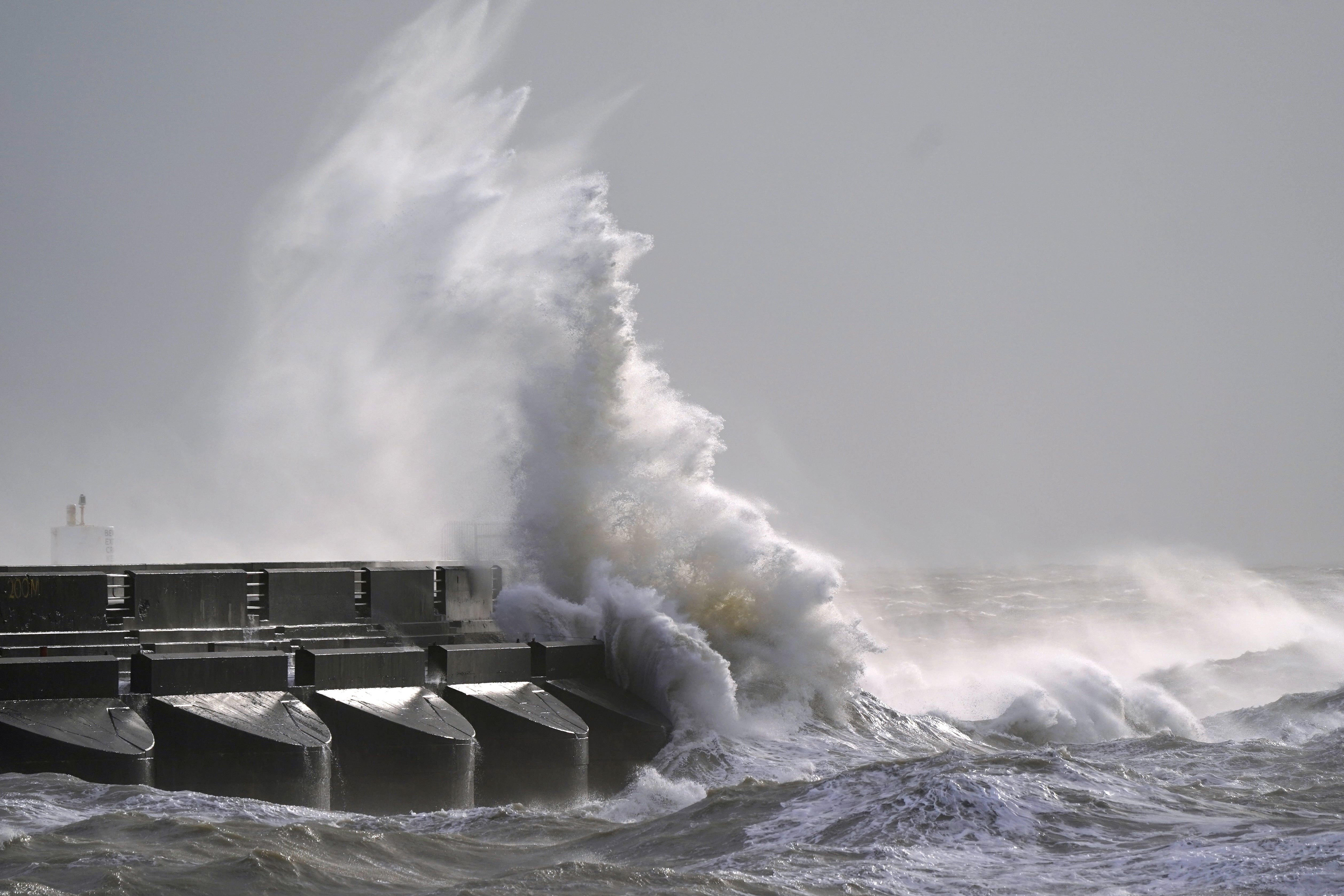 Wind warnings are in place until midnight on Sunday (Andrew Matthews/PA)