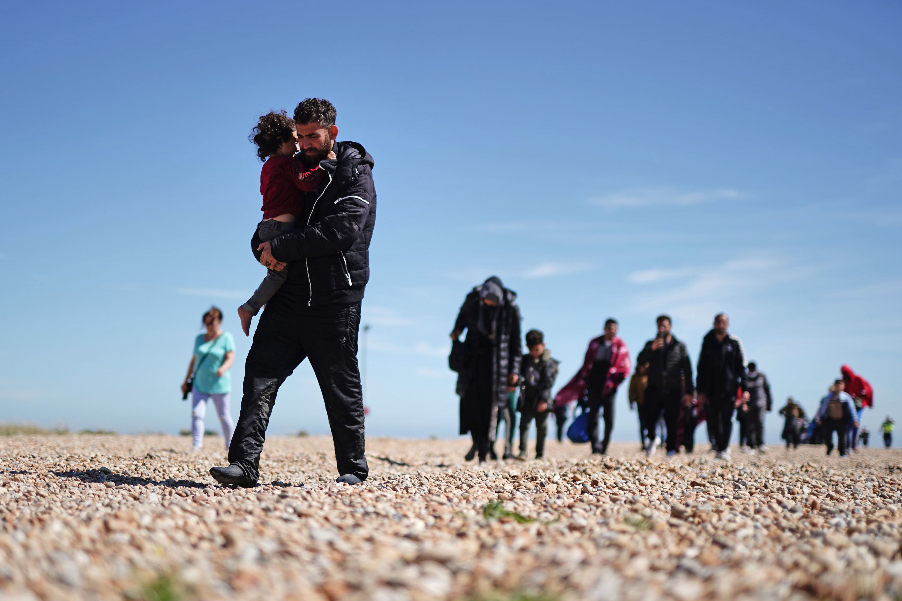 2023 saw the first year-on-year fall in small boat arrivals since current records began (Jordan Pettitt/PA)