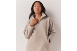 best womens fleece indybest The White Company borg half zip sweatshirt