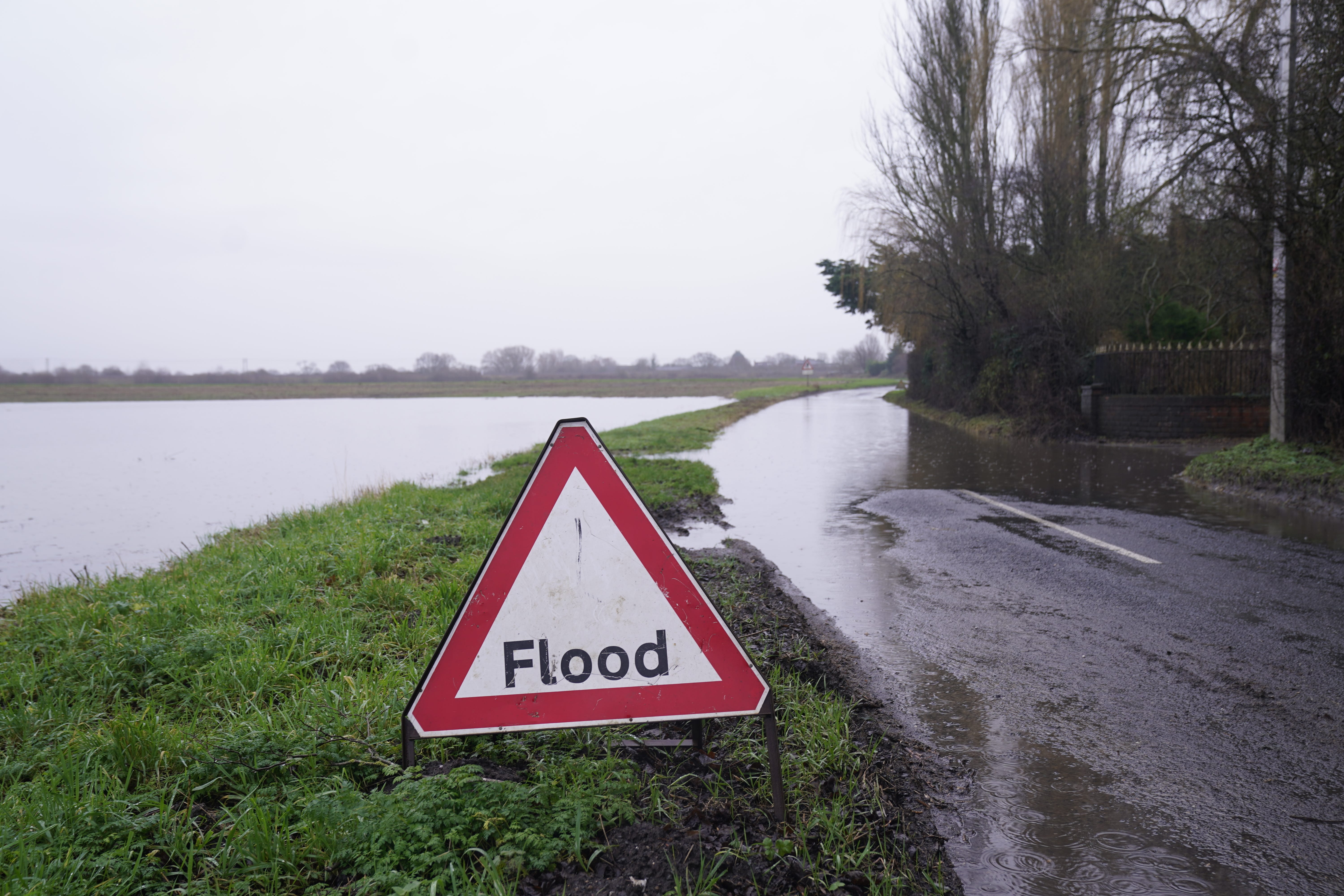 Heavy rain has raised river levels throughout the country (Danny Lawson/PA)