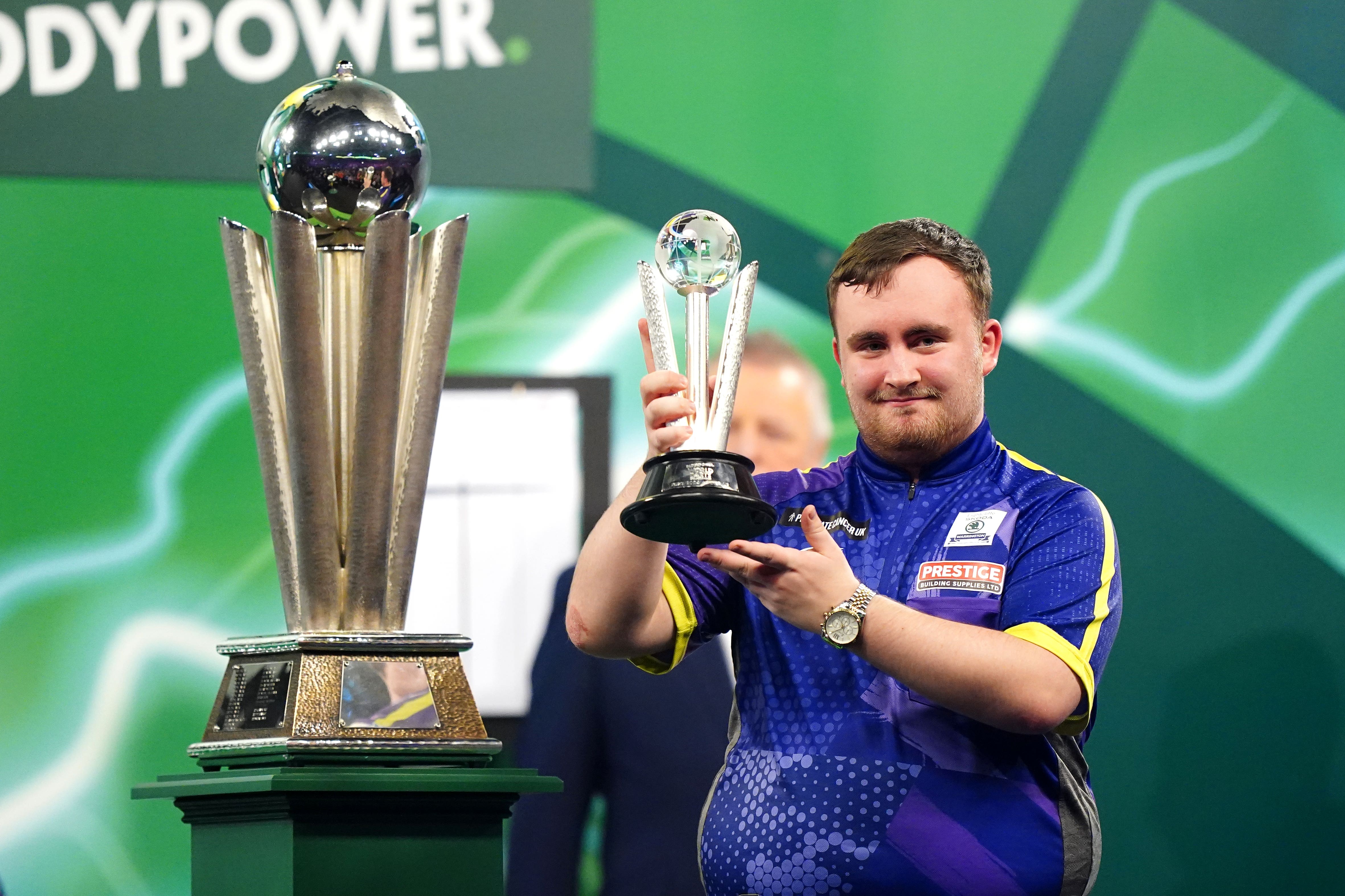 Luke Littler was beaten 7-4 in the World Championship final by Luke Humphries (Zac Goodwin/PA)