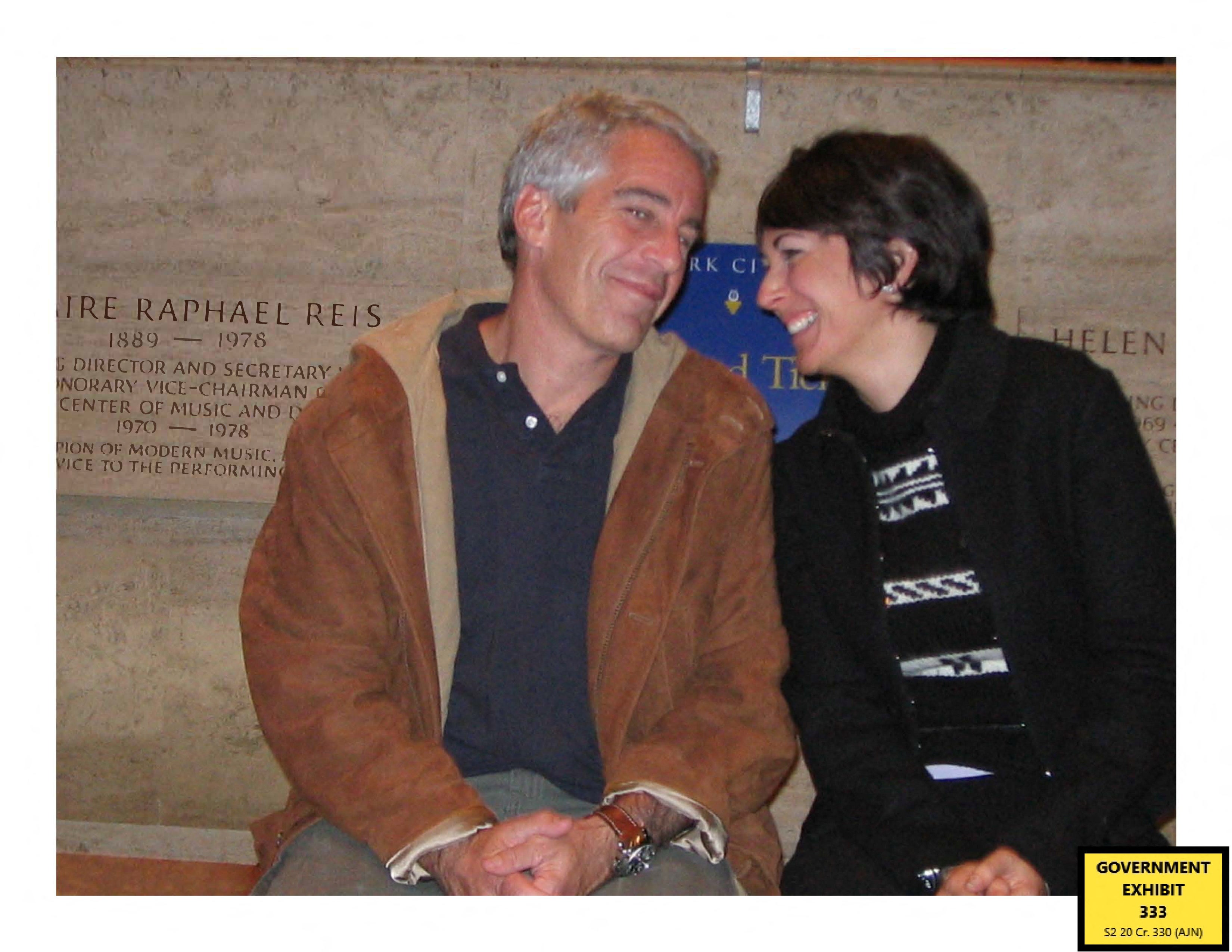 An undated photo shows Jeffrey Epstein and Ghislaine Maxwell