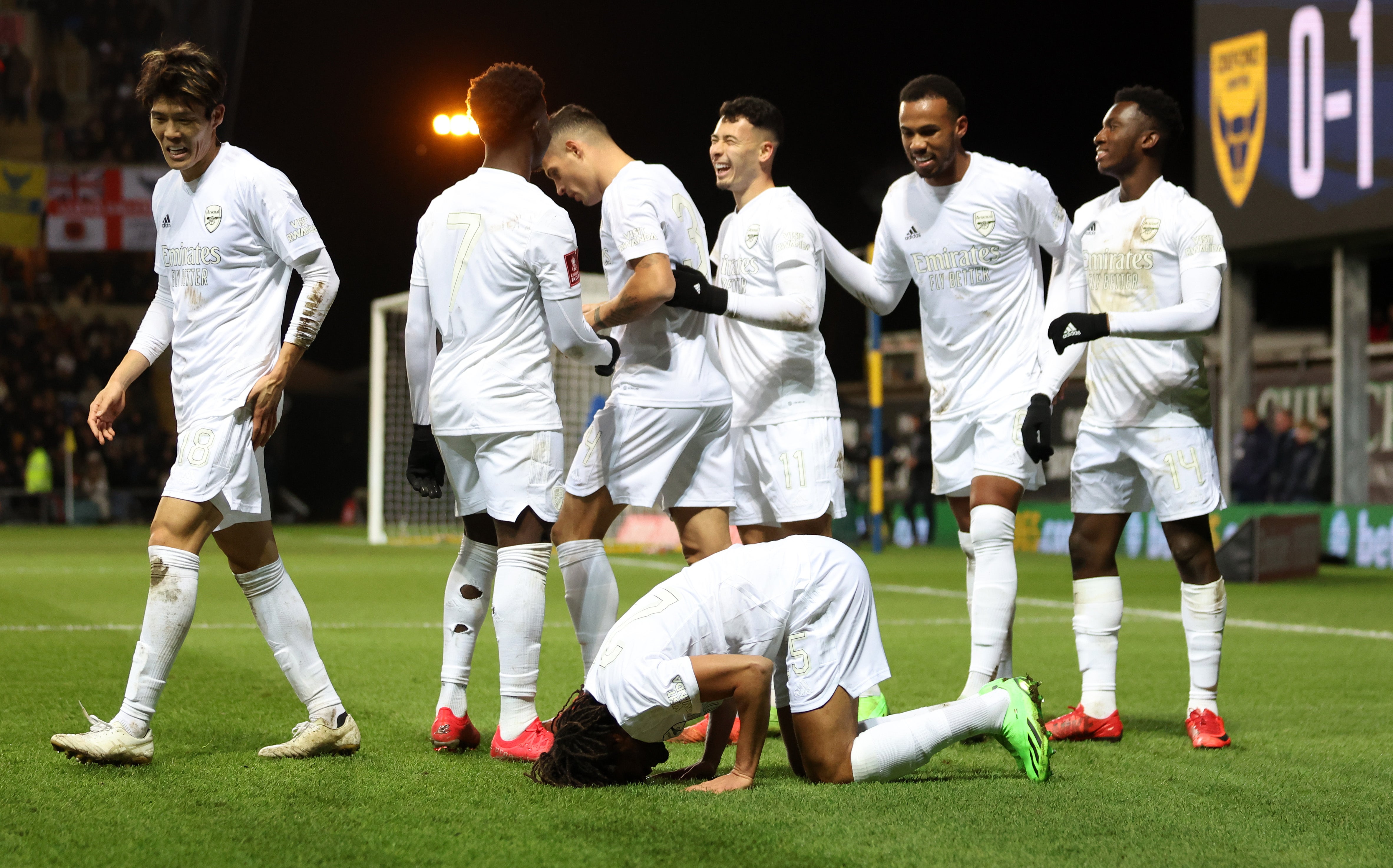 Arsenal won away at Oxford while wearing the all-white kit in last season’s FA Cup