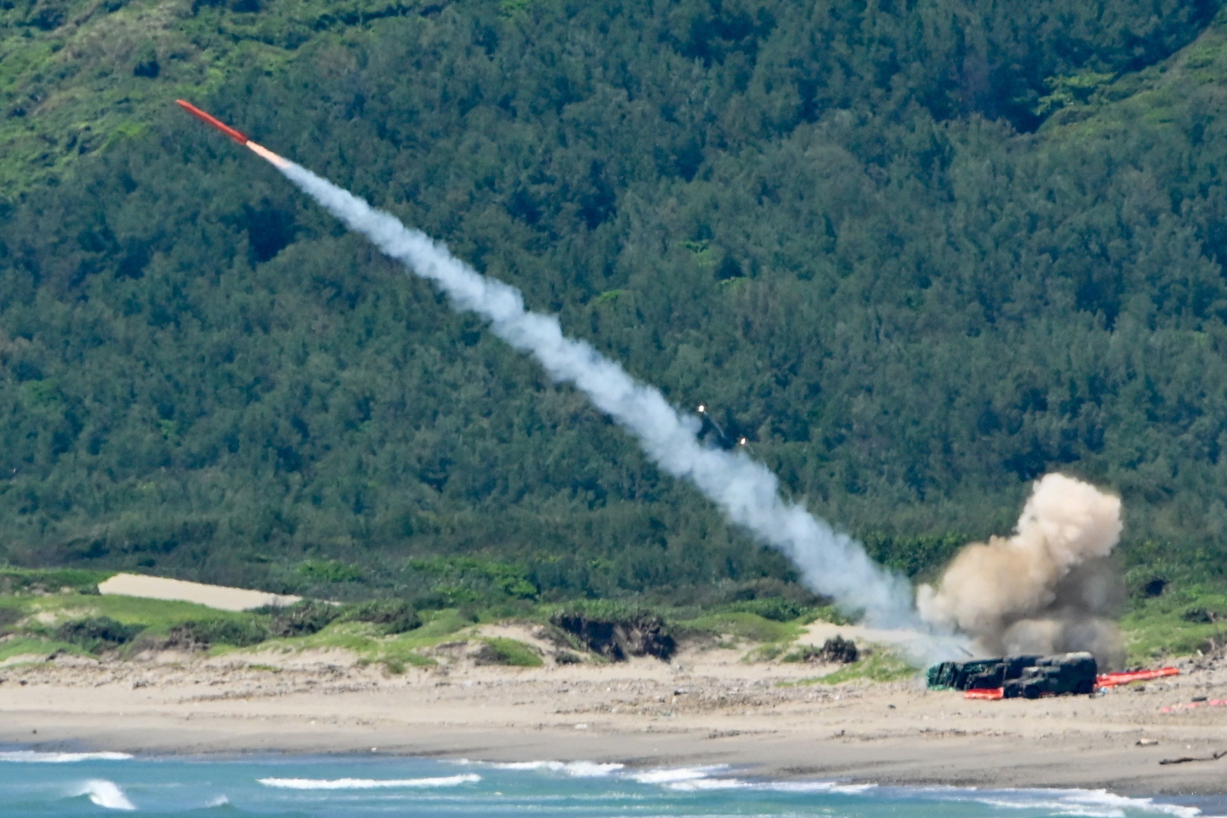 The Taiwanese military hold regular drills