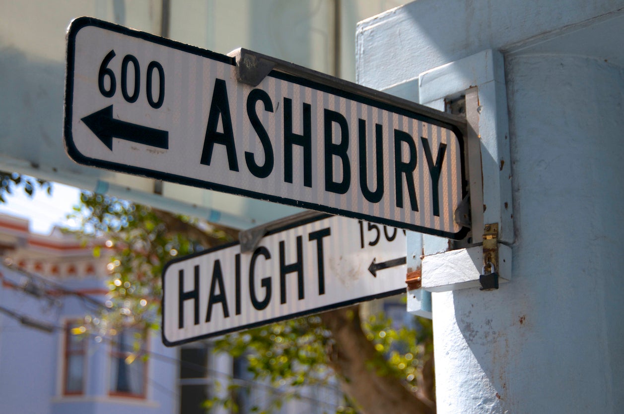 Haight of hippiedom: were it not for the Swinging Sixties, this intersection may never have been widely known