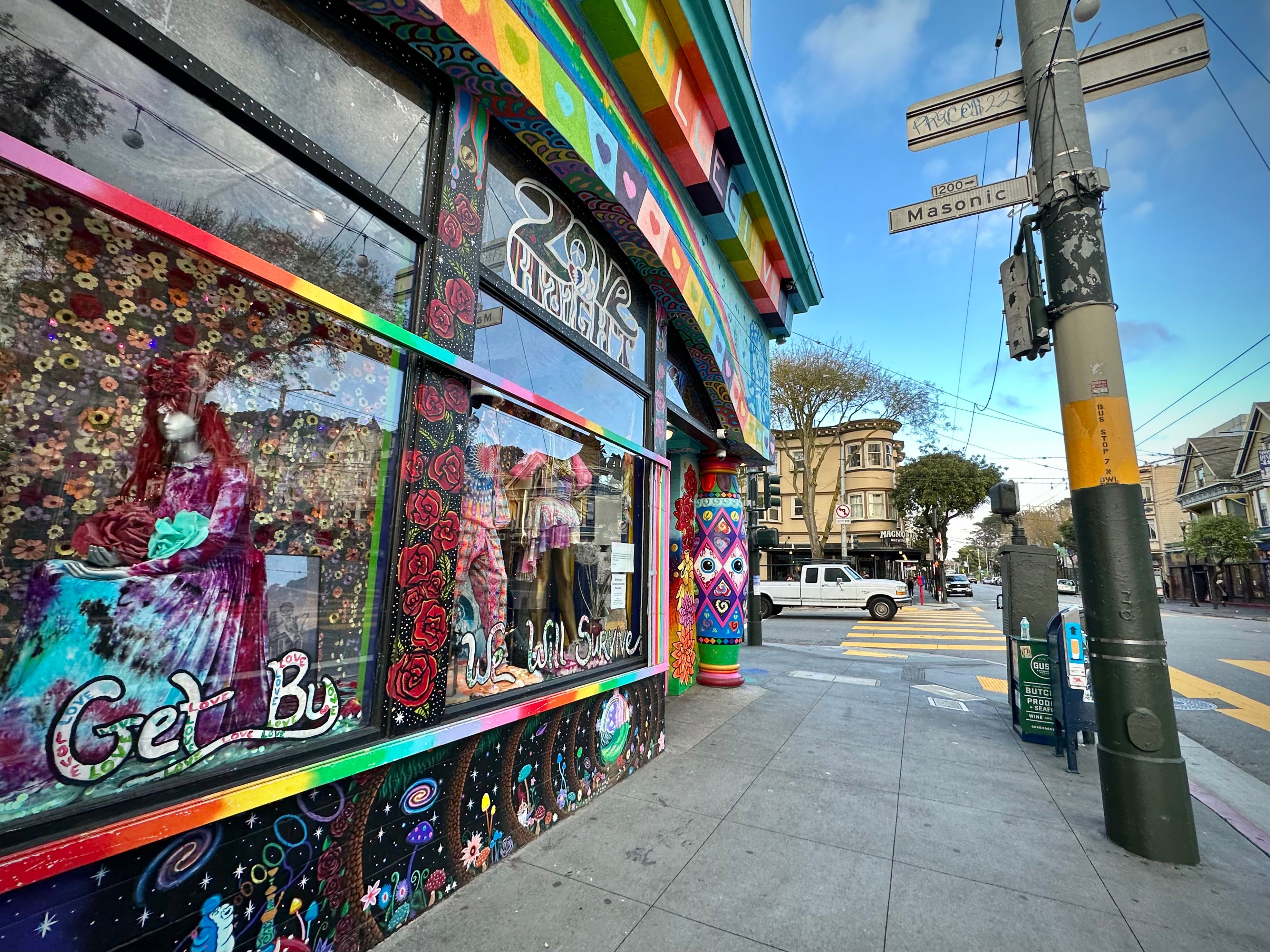 Rainbow road: vibrant colours promise plenty of tie-dye inside Love on Haight