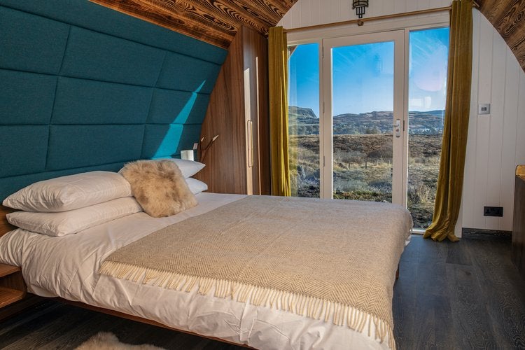 The beds are comfortable and all rooms have large windows to take in the views.