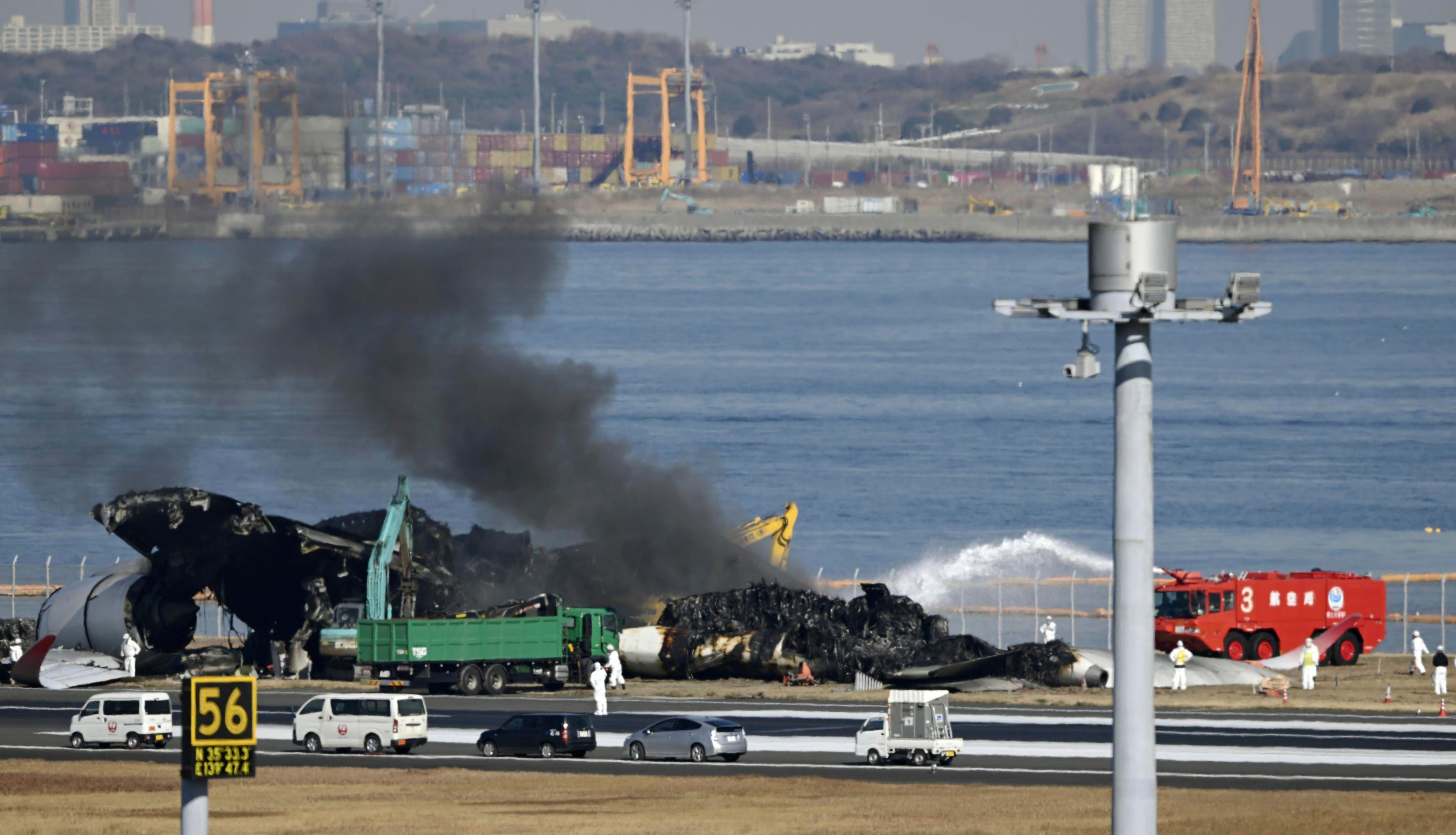 Japan Plane Fire