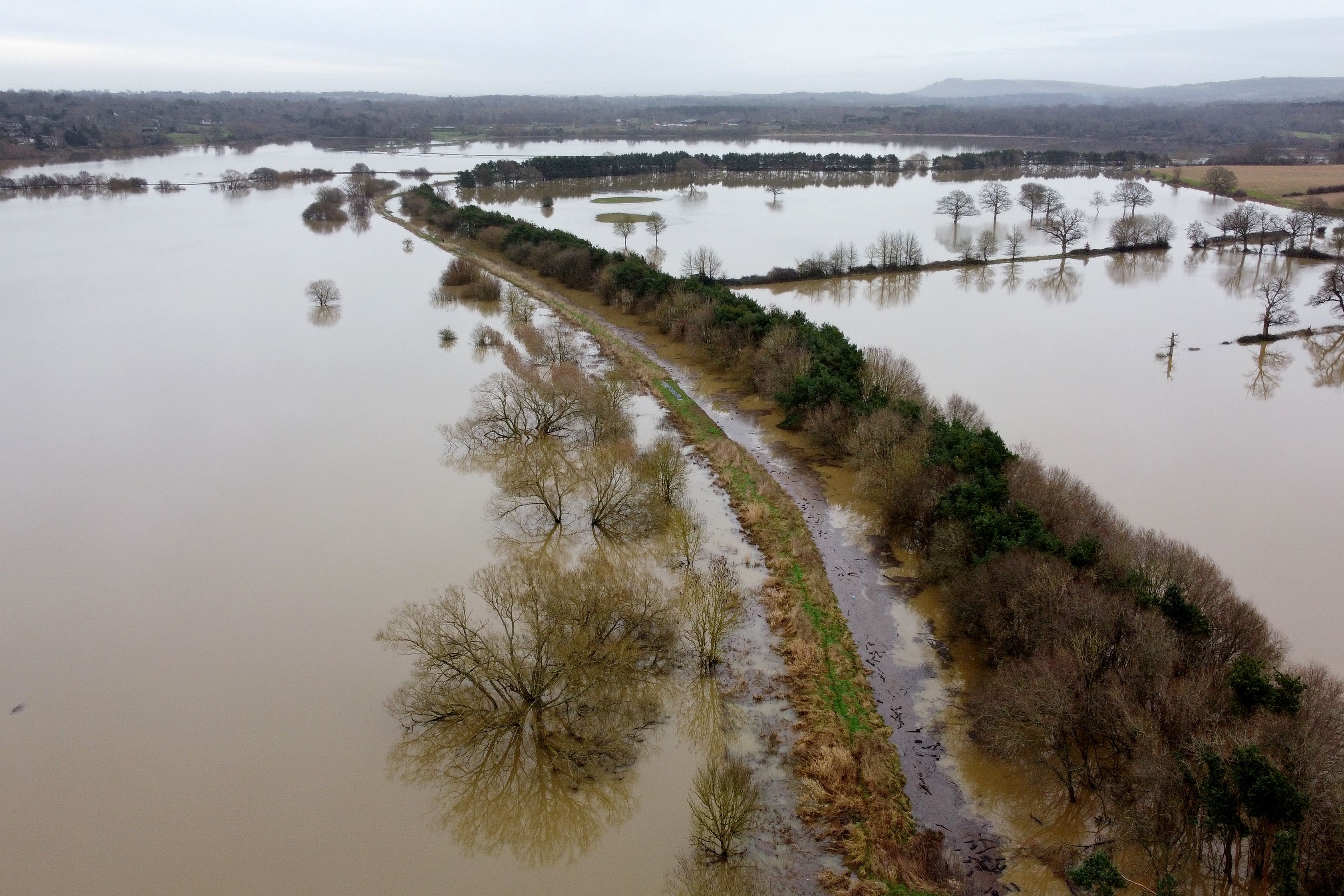 Farmers will not know what they have lost exactly until the water clears (Gareth Fuller/PA)