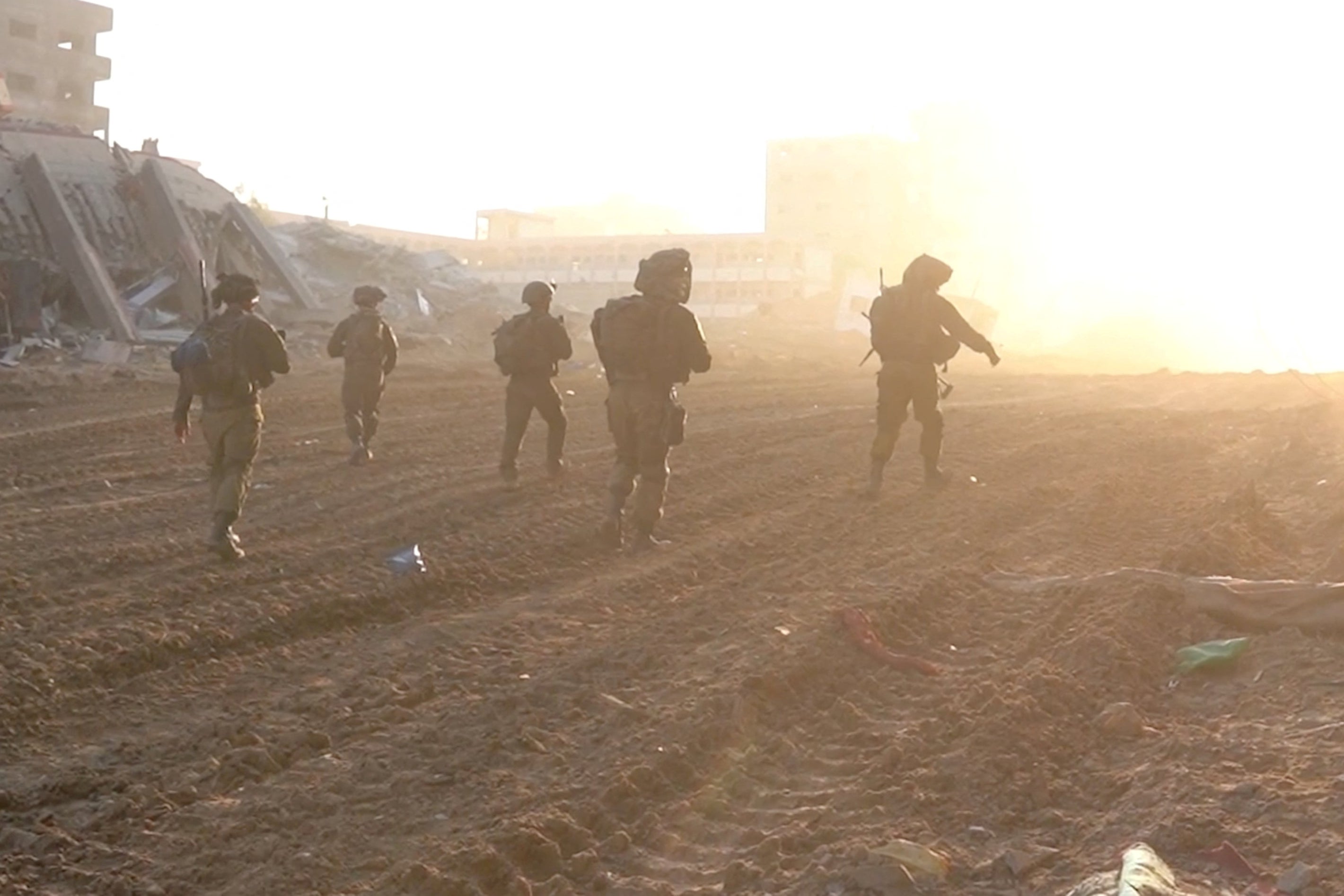 Video footage showing Israeli soldiers in Gaza