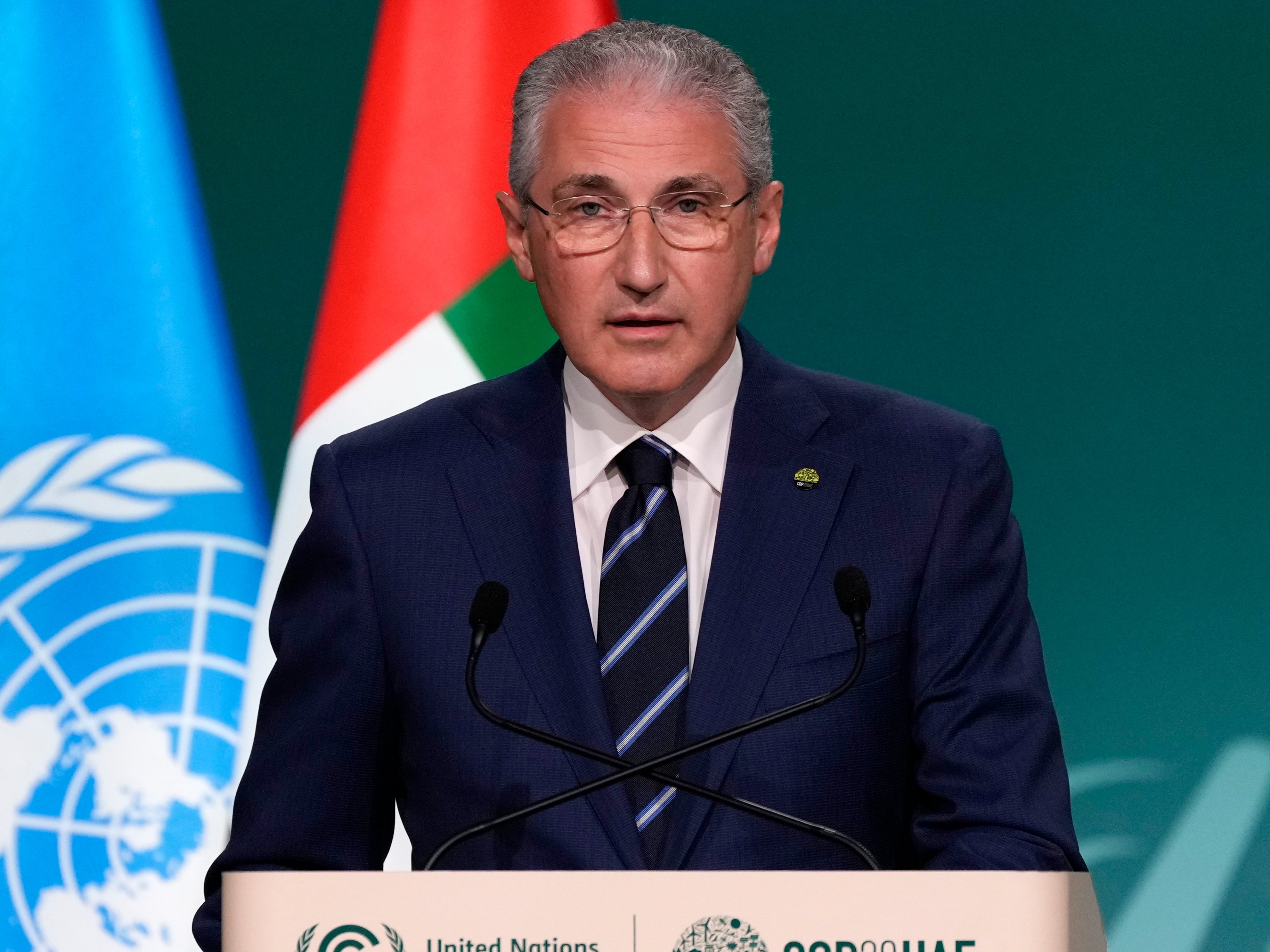 Mukhtar Babayev spoke at Cop28 in Dubai