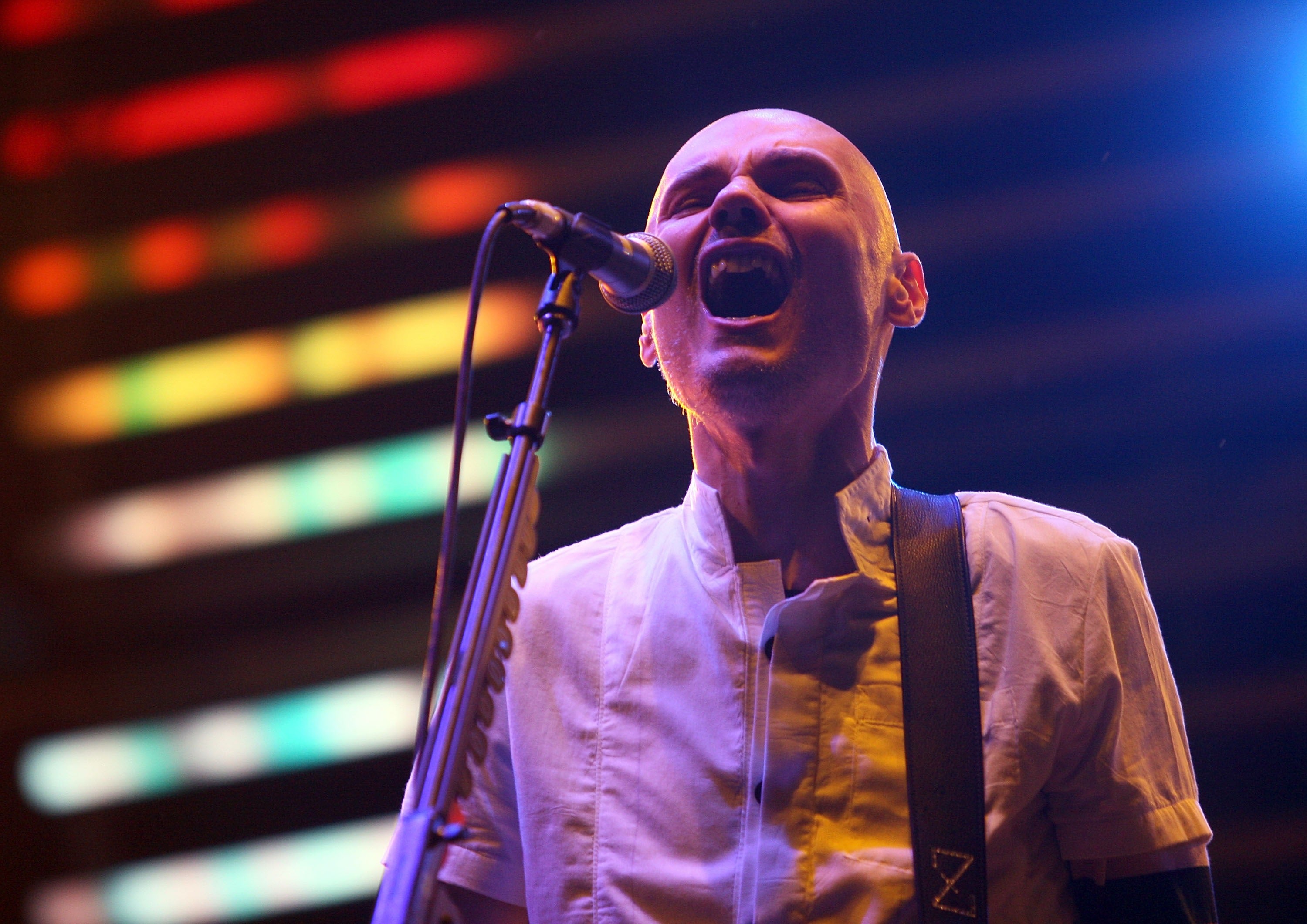 Billy Corgan performing with The Smashing Pumpkins in Baltimore in 2007