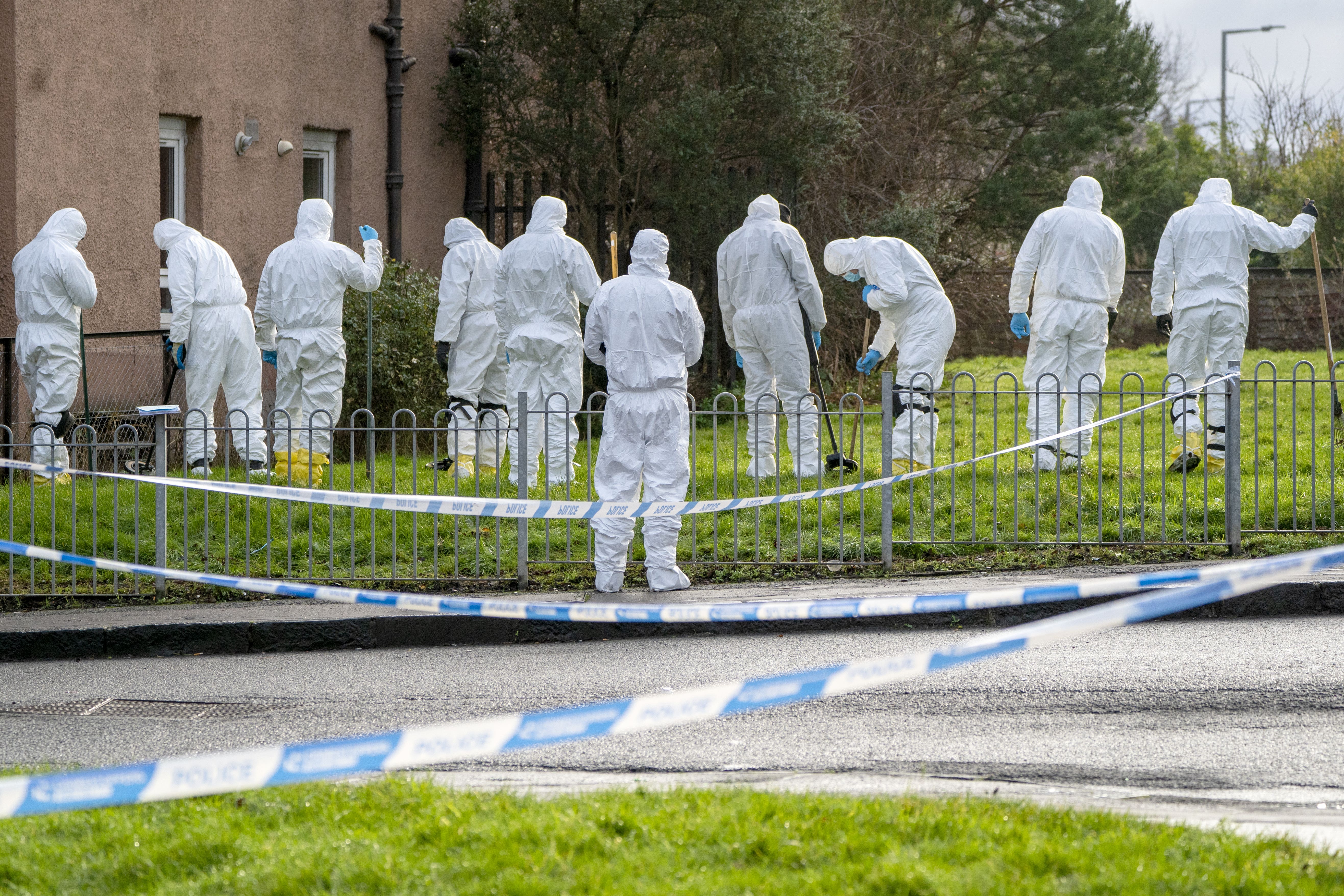 Police were called to the area at 11.50pm on Hogmanay (Jane Barlow/PA)