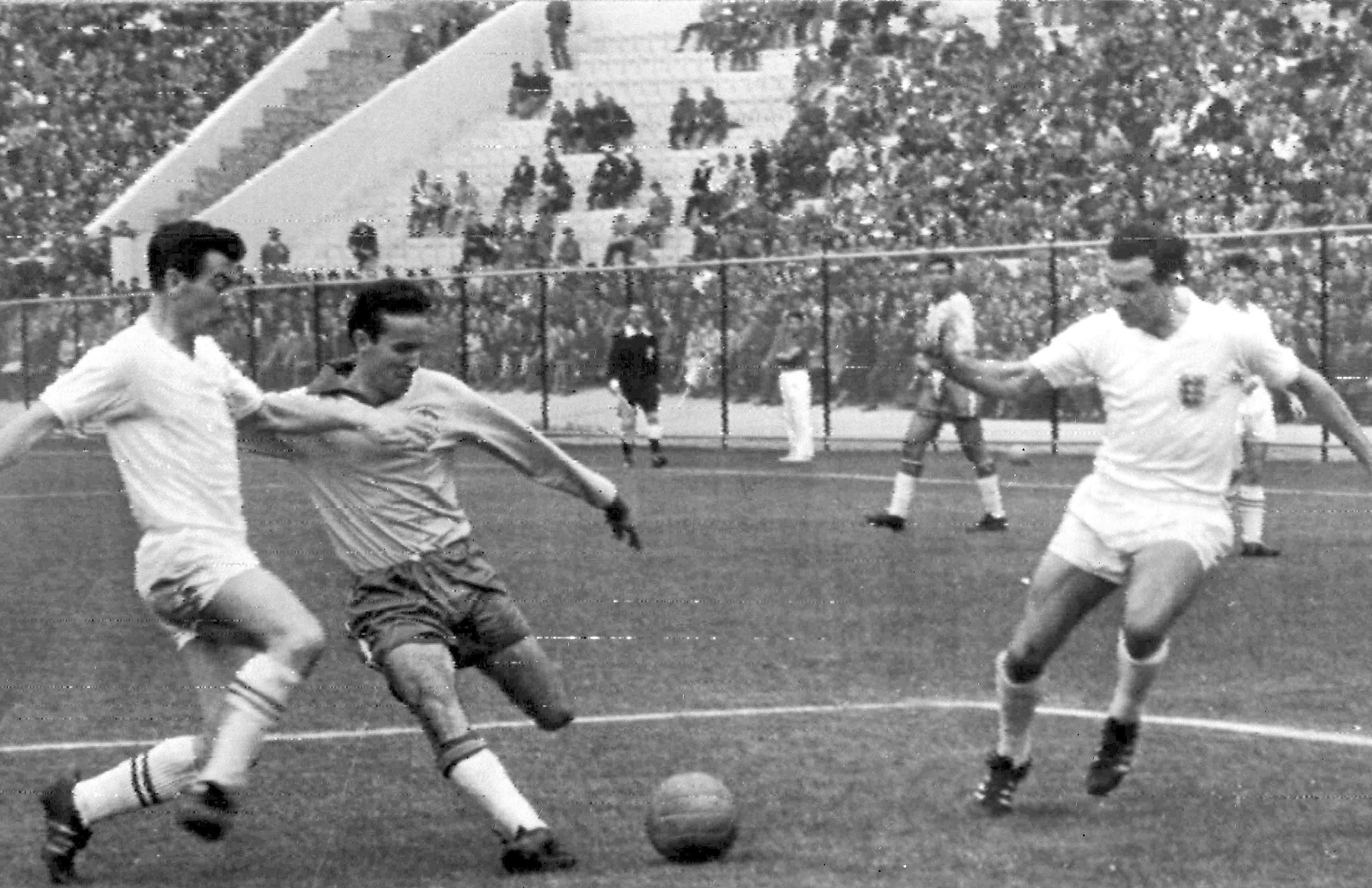 A tough and talented left winger, Zagallo (centre) won the 1958 and 1962 World Cups as a player