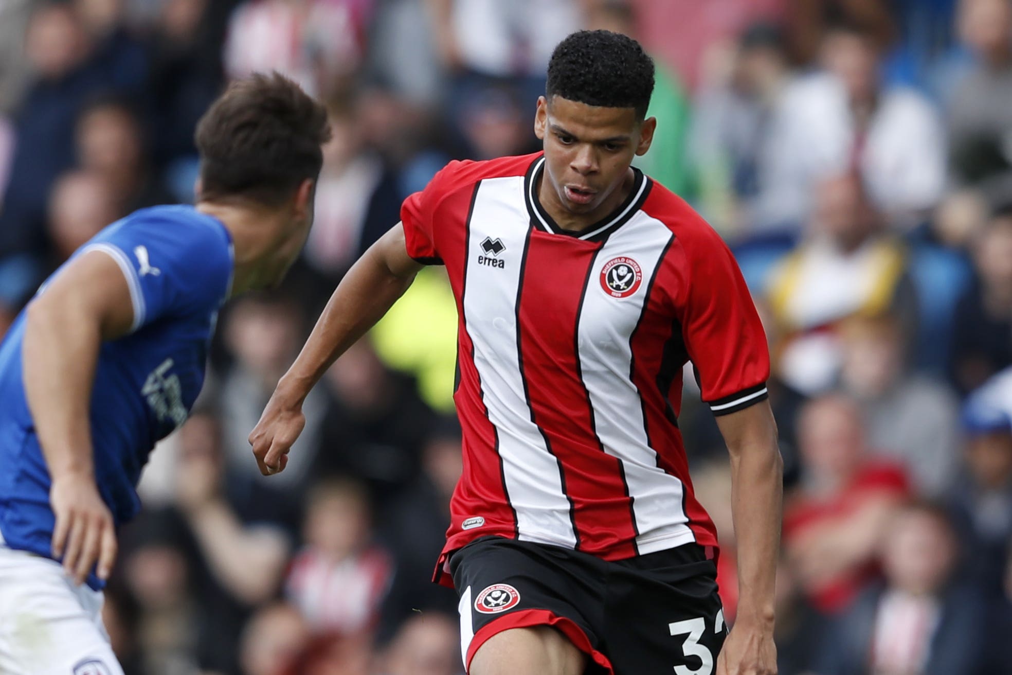 Sheffield United’s Will Osula during a pre-season friendly match at the Technique Stadium, Chesterfield. Picture date: Saturday July 15, 2023.