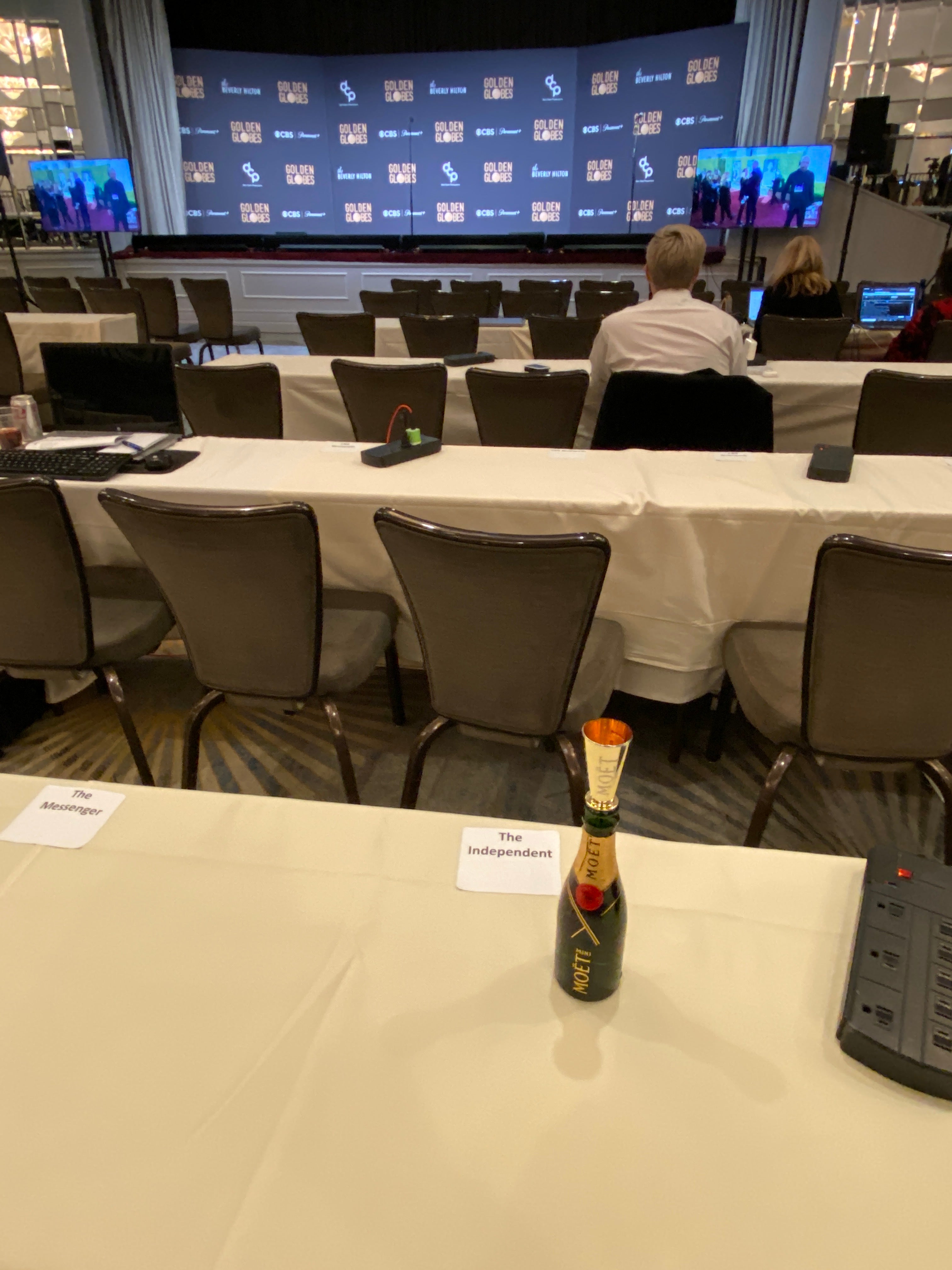 The Beverly Hilton media centre