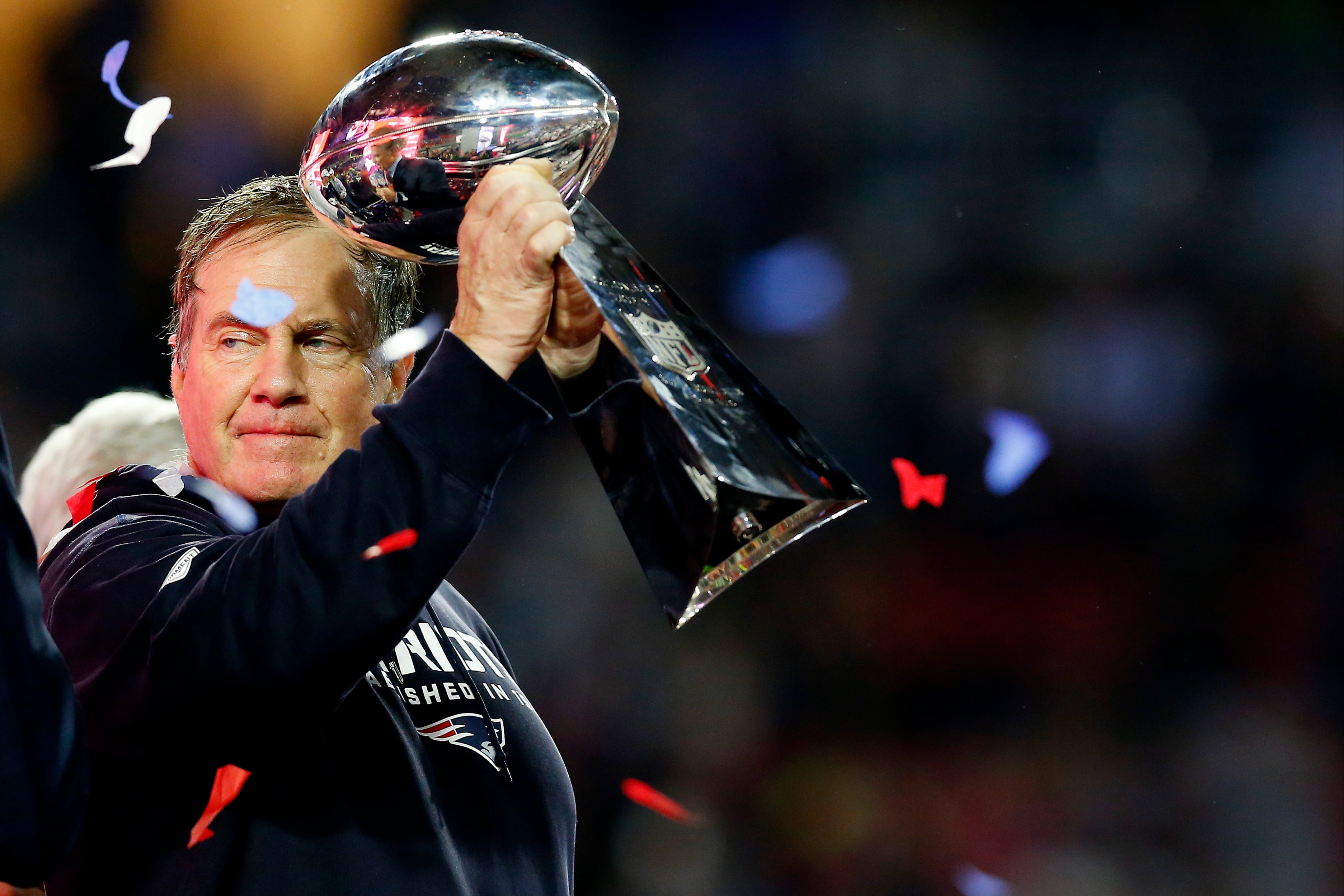 Bill Belichick guided the Patriots to six Super Bowl triumphs