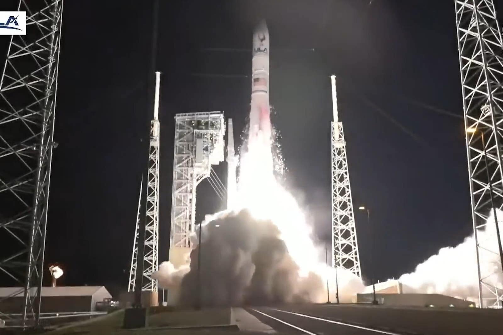 Screengrab taken from Nasa of the launch of Peregrine Mission One (PM1) from Cape Canaveral in Florida, the first US Moon mission since Apollo (Nasa/PA)