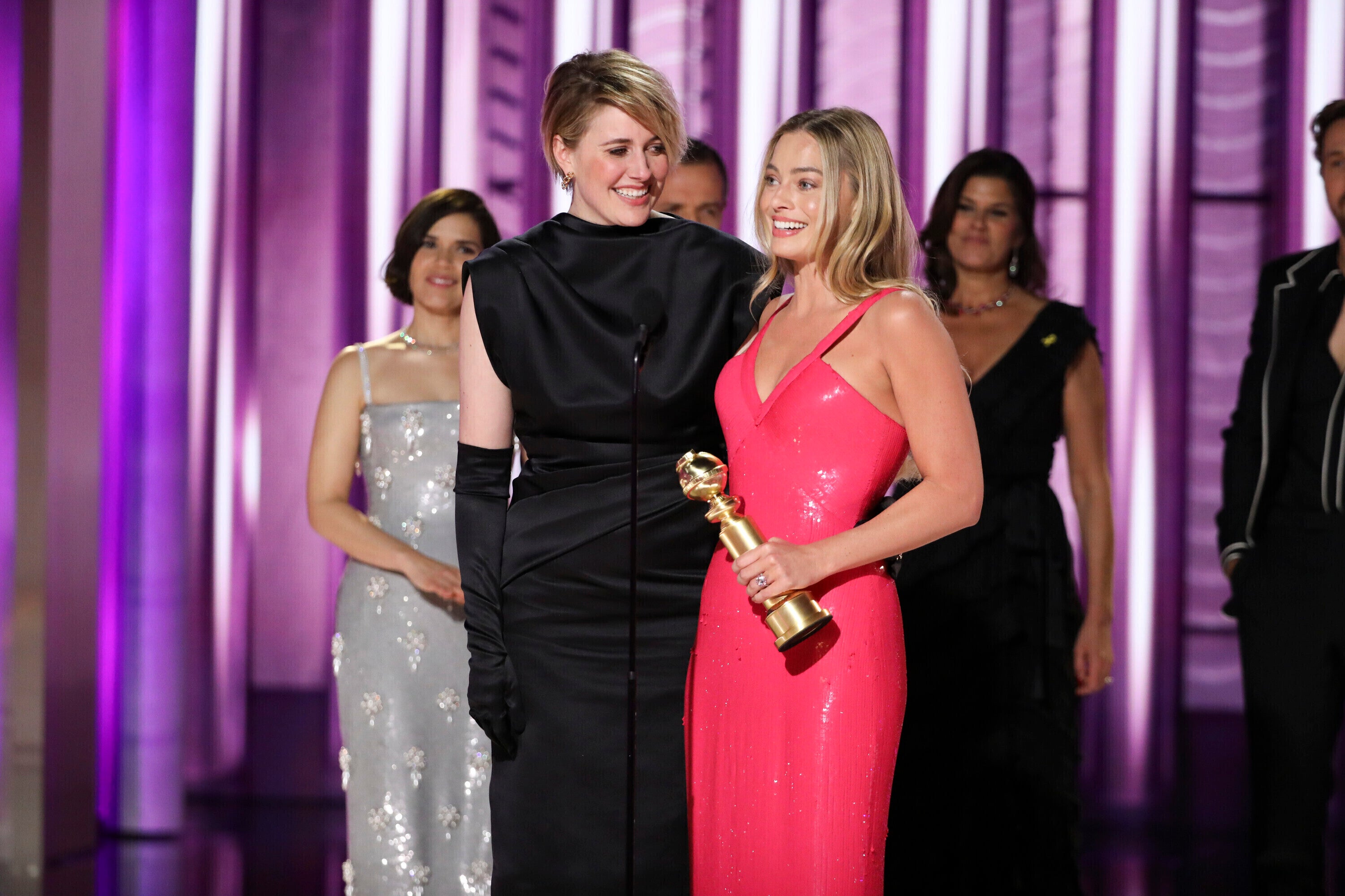 Greta Gerwig (left) and Margot Robbie