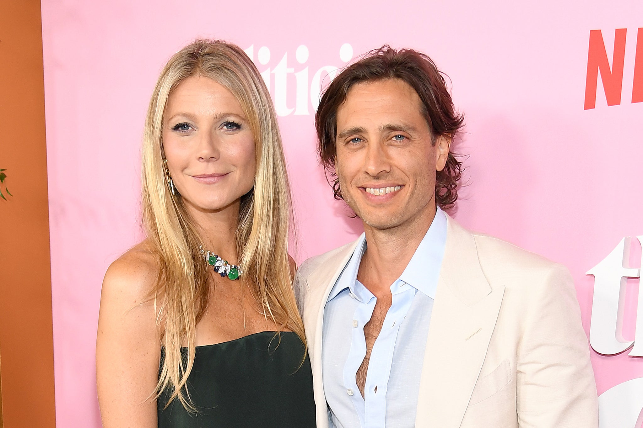 The buddymooners: Gwyneth Paltrow and producer Brad Falchuk spent their honeymoon with friends and family