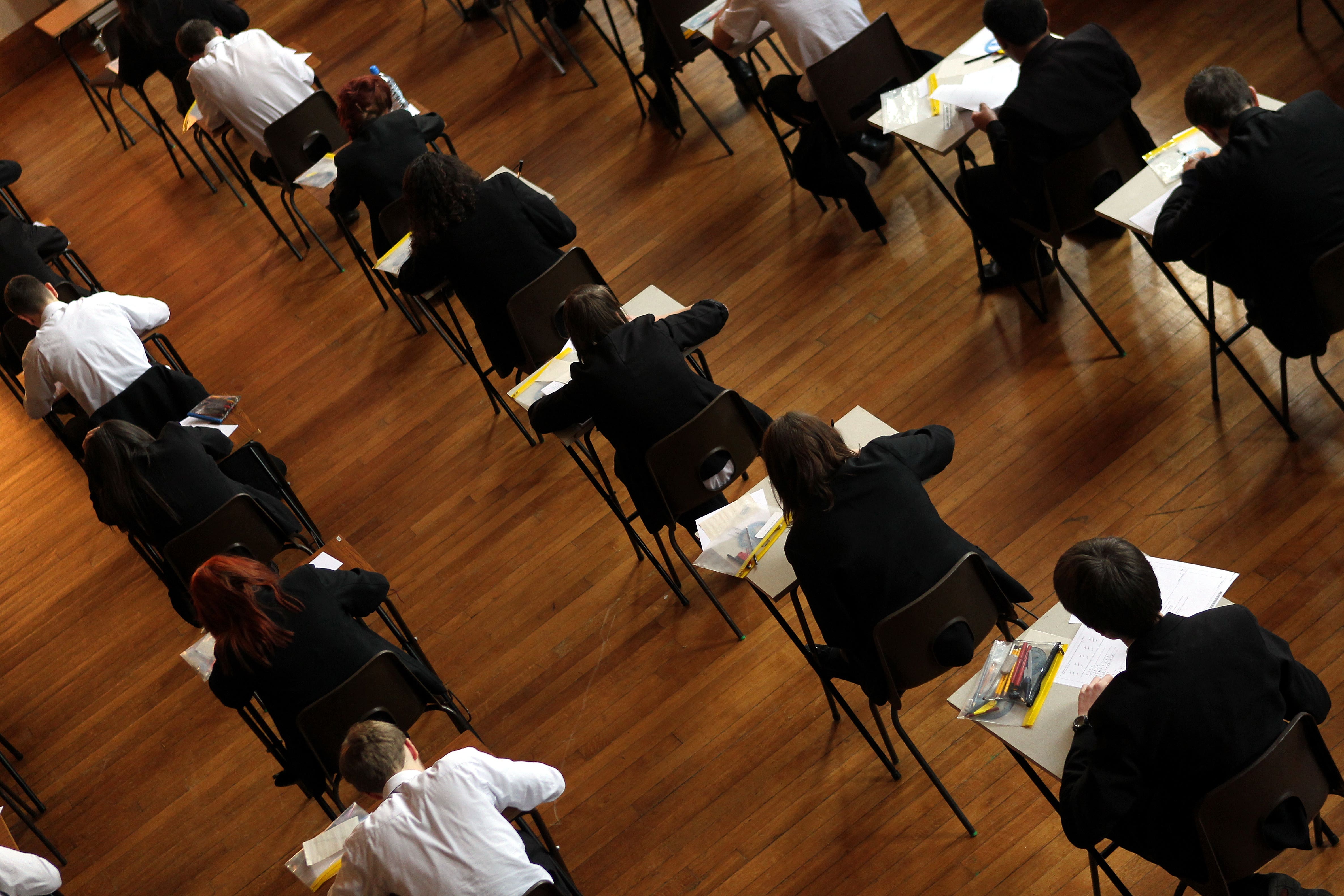 An exam in progress (David Davies/PA)