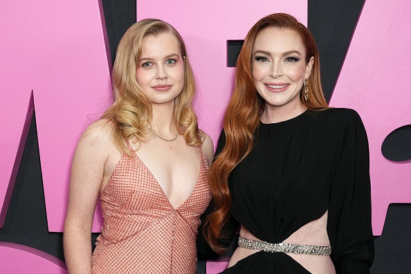 Angourie Rice (left) and Lindsay Lohan