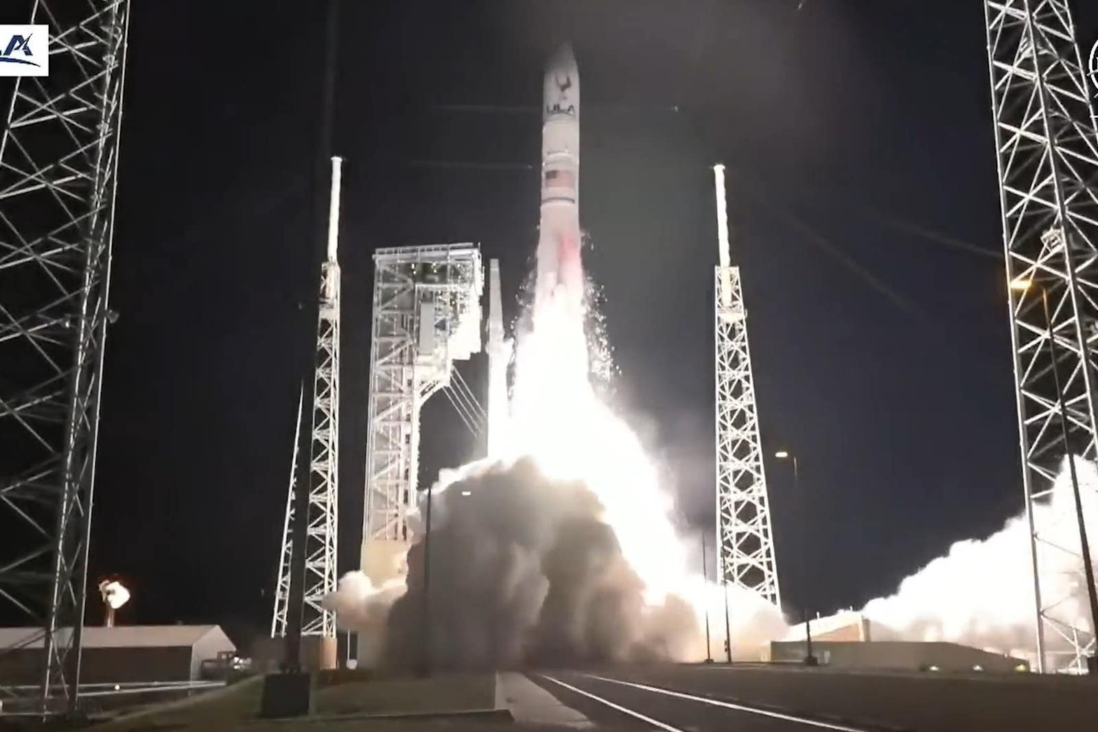 Screengrab taken from Nasa of the launch of Peregrine Mission One (PM1) from Cape Canaveral in Florida, the first US Moon mission since Apollo (Nasa/PA)