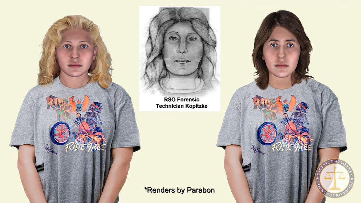 Renderings show what the victim may have looked like before her death