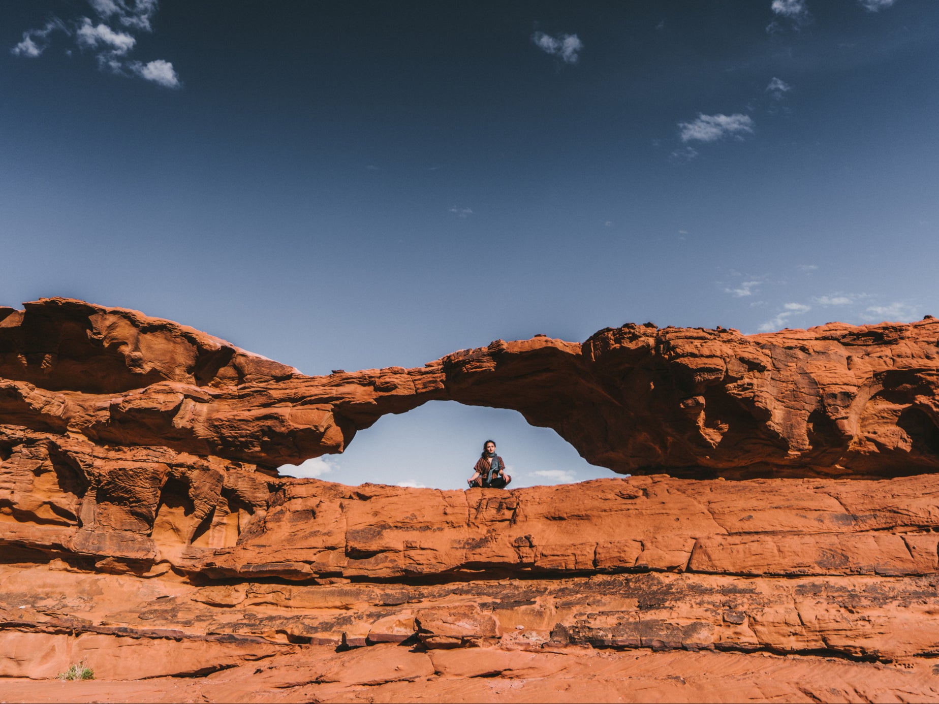 Perfect your downward dog in the company of camels in the Wadi Rum