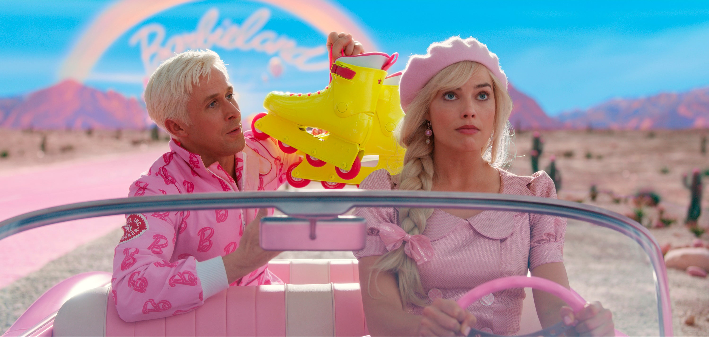 Margot Robbie and Ryan Gosling in ‘Barbie’