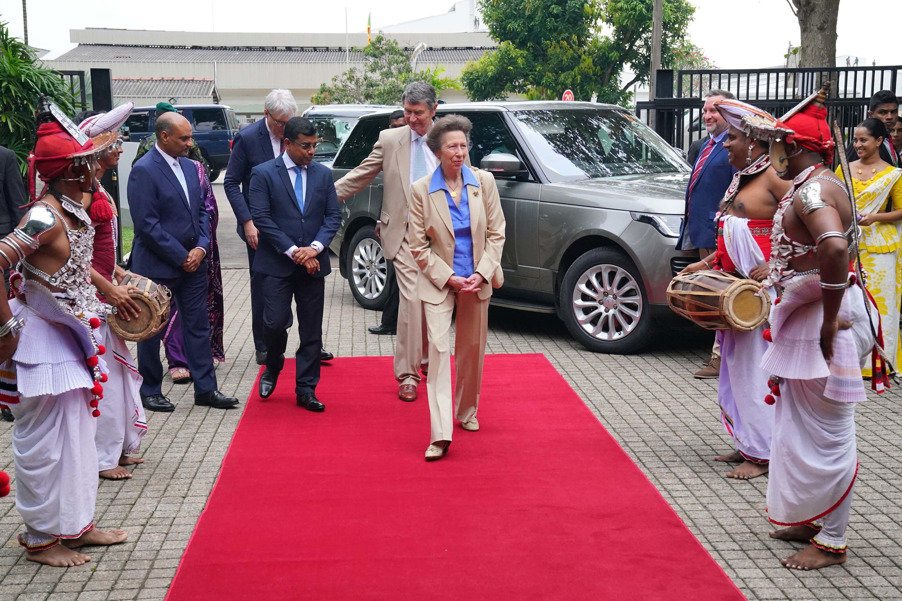 The Princess Royal is visiting Sri Lanka (Jonathan Brady/PA)