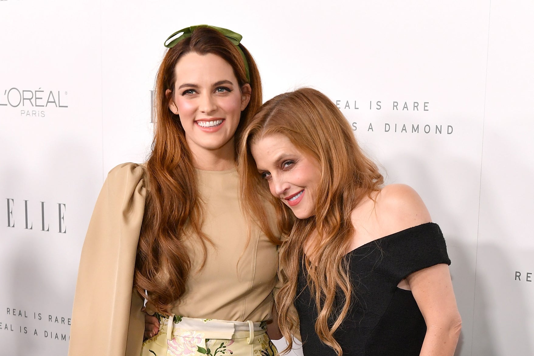 Riley Keough and Lisa Marie Presley in 2017