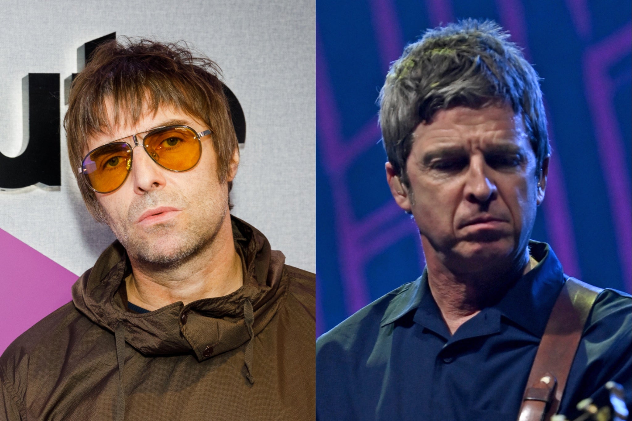 Liam Gallagher and Noel Gallagher