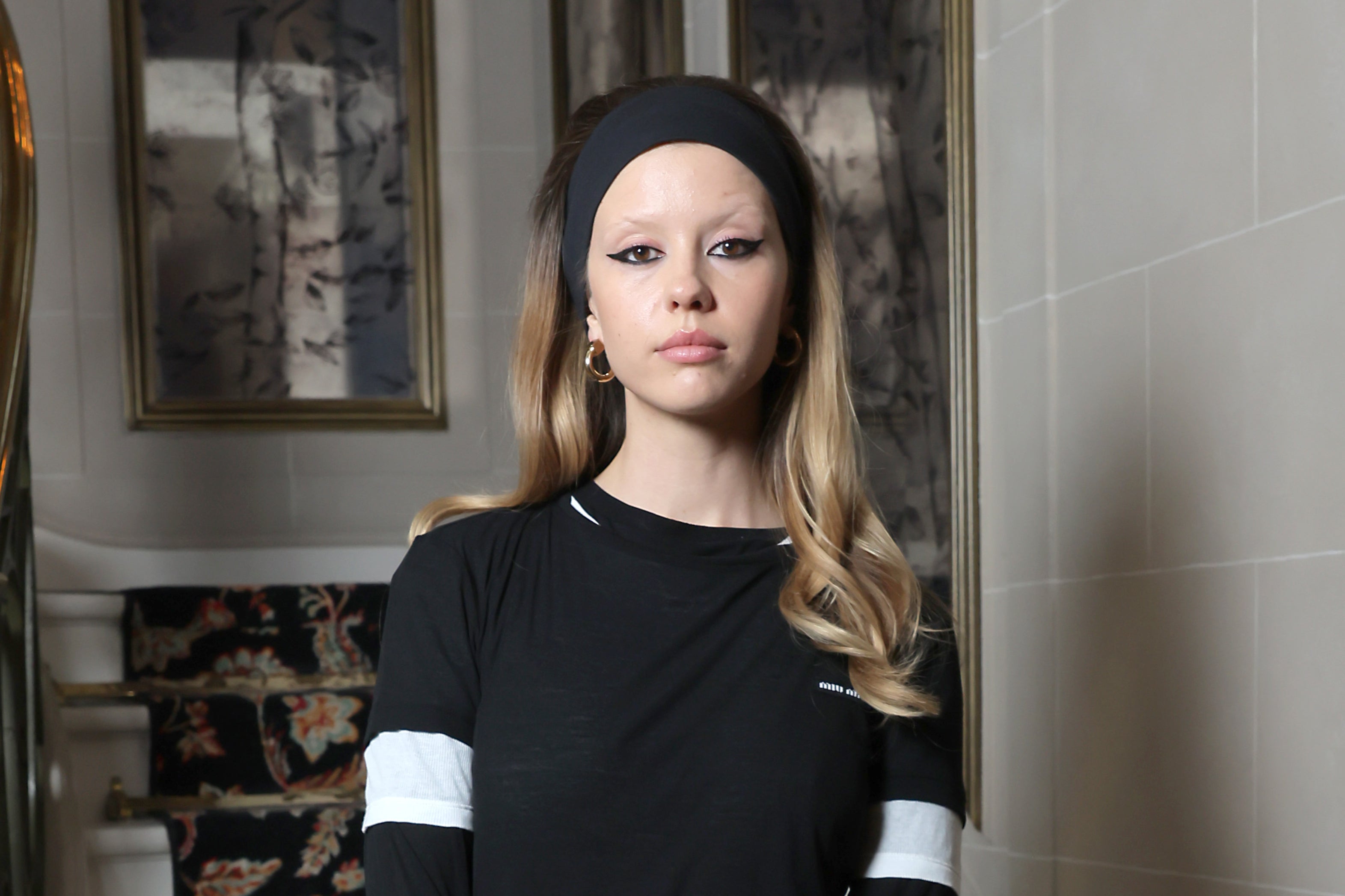 Mia Goth in Paris in 2023