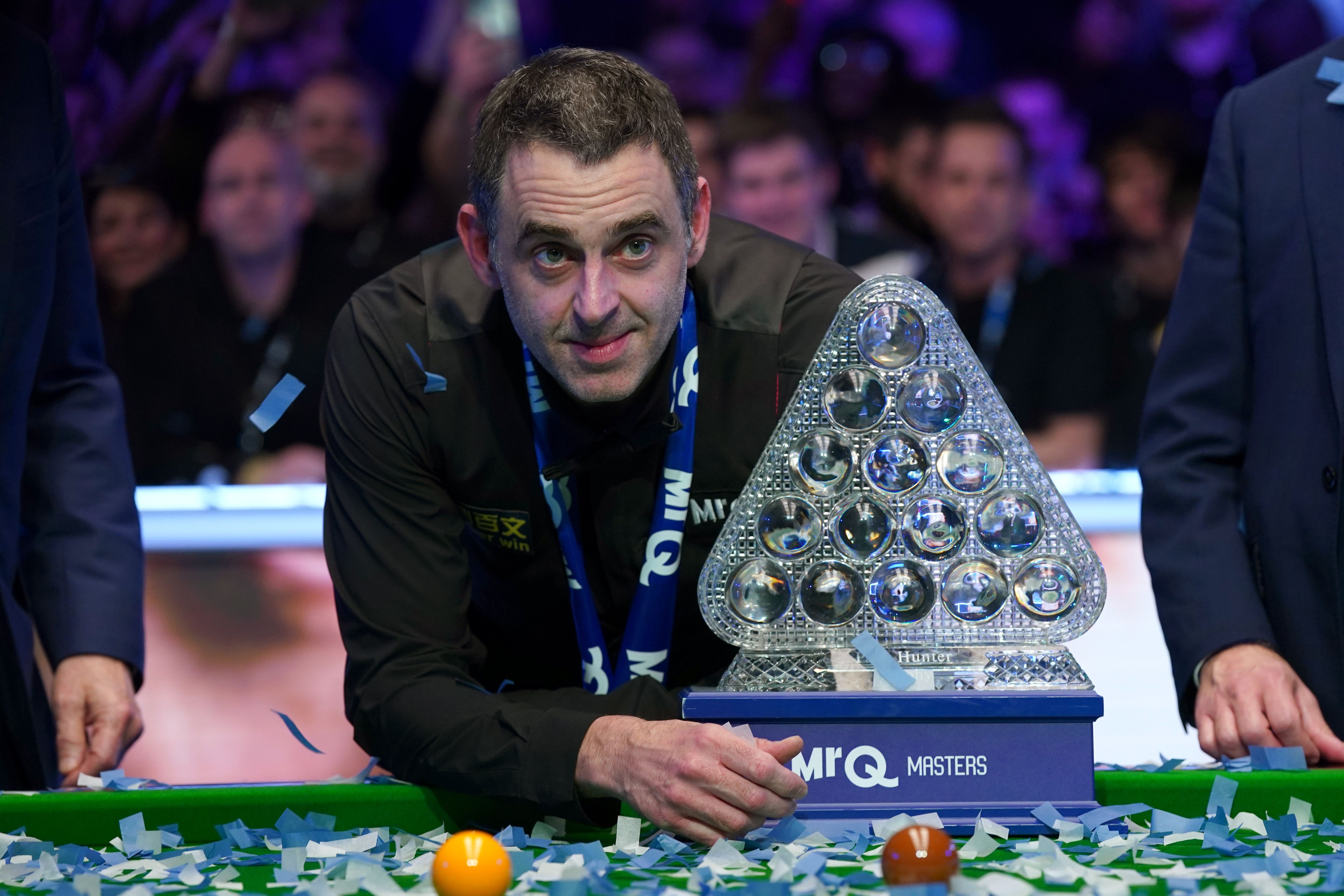 Ronnie O’Sullivan claimed a record-extending eighth Masters title on Sunday night (Bradley Collyer/PA)