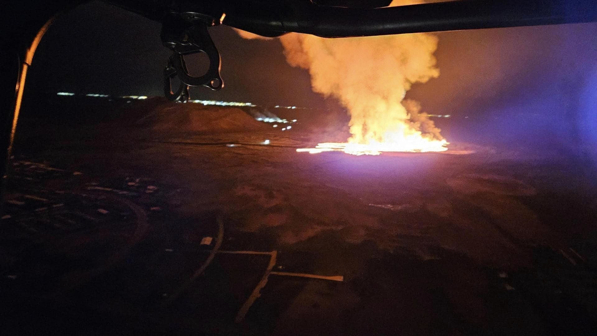 Volcano spews lava on Iceland’s Reykjanes peninsula