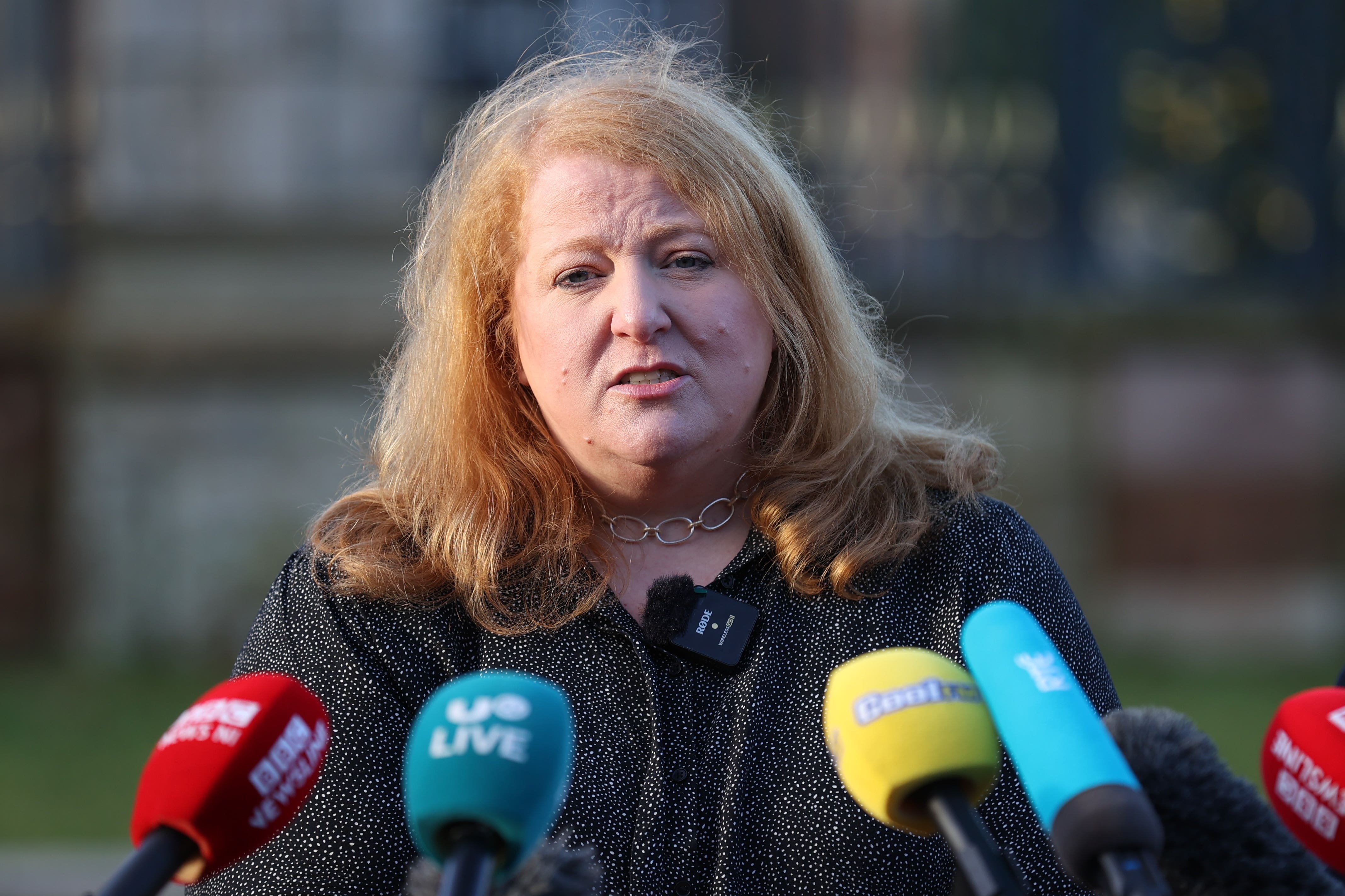 Alliance Party leader Naomi Long said the NI Secretary should act to settle public sector pay claims (Liam McBurney/PA)