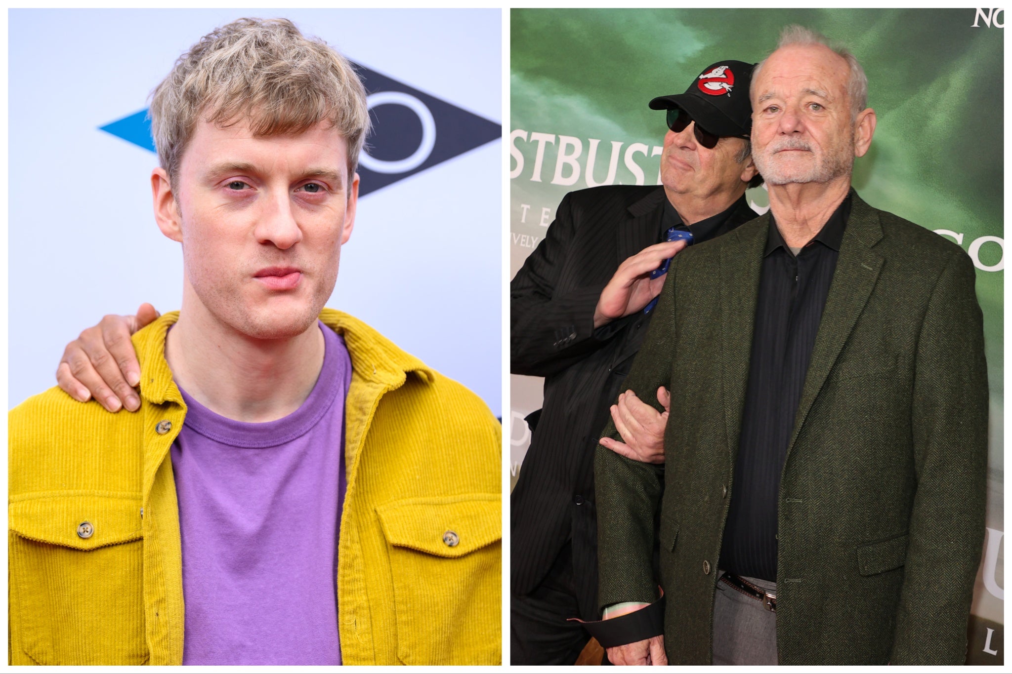 ‘Ghostbusters: Frozen Empire’ cast members James Acaster, Dan Ackroyd and Bill Murray