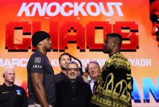 Anthony Joshua’s notes and a scary Francis Ngannou handshake: The details you didn’t see