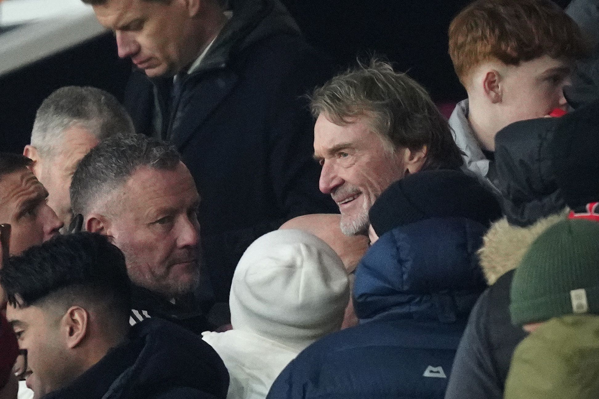 Sir Jim Ratcliffe was present at Old Trafford on Sunday (Martin Rickett/PA)