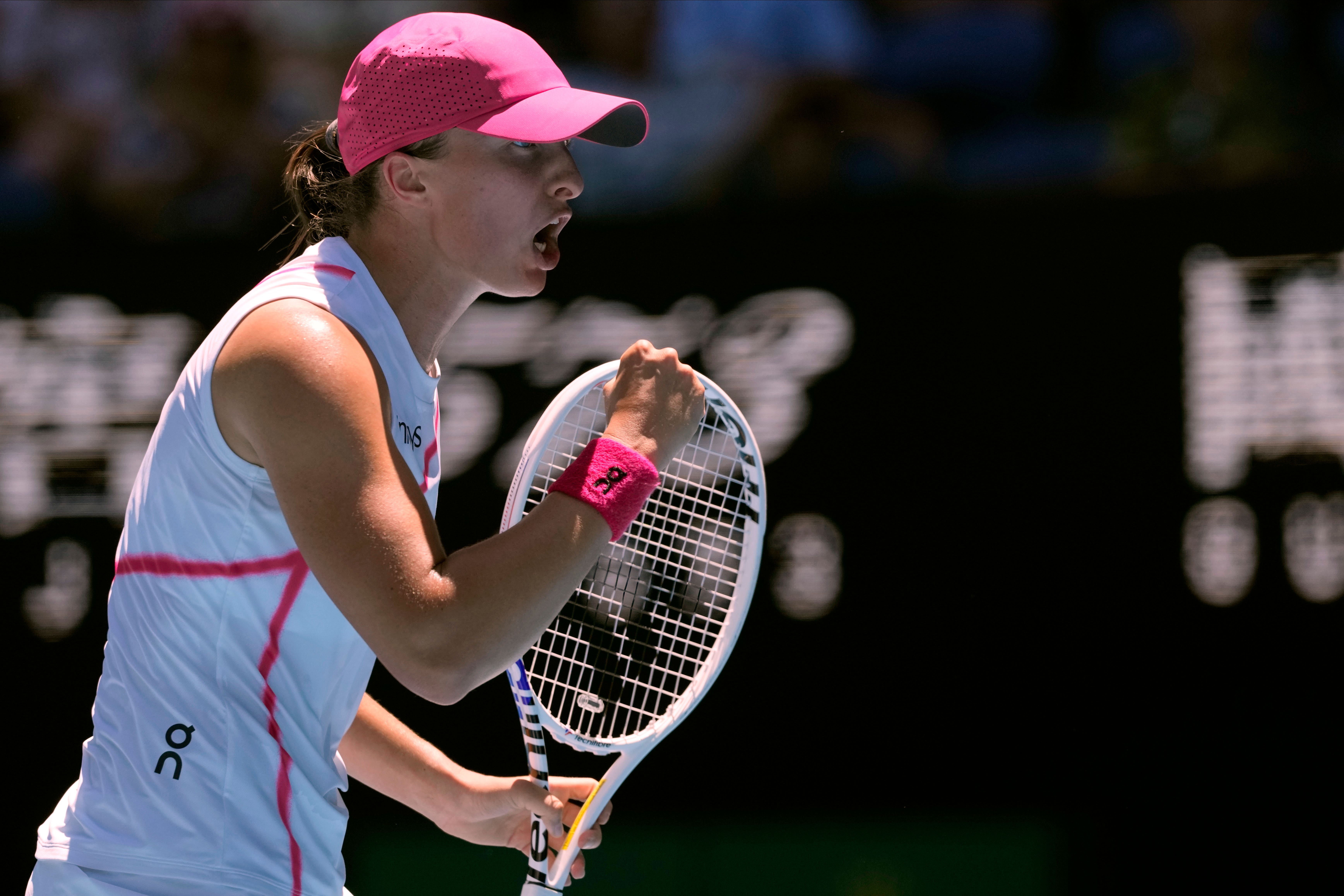 Iga Swiatek battled past Sofia Kenin (Andy Wong/AP)