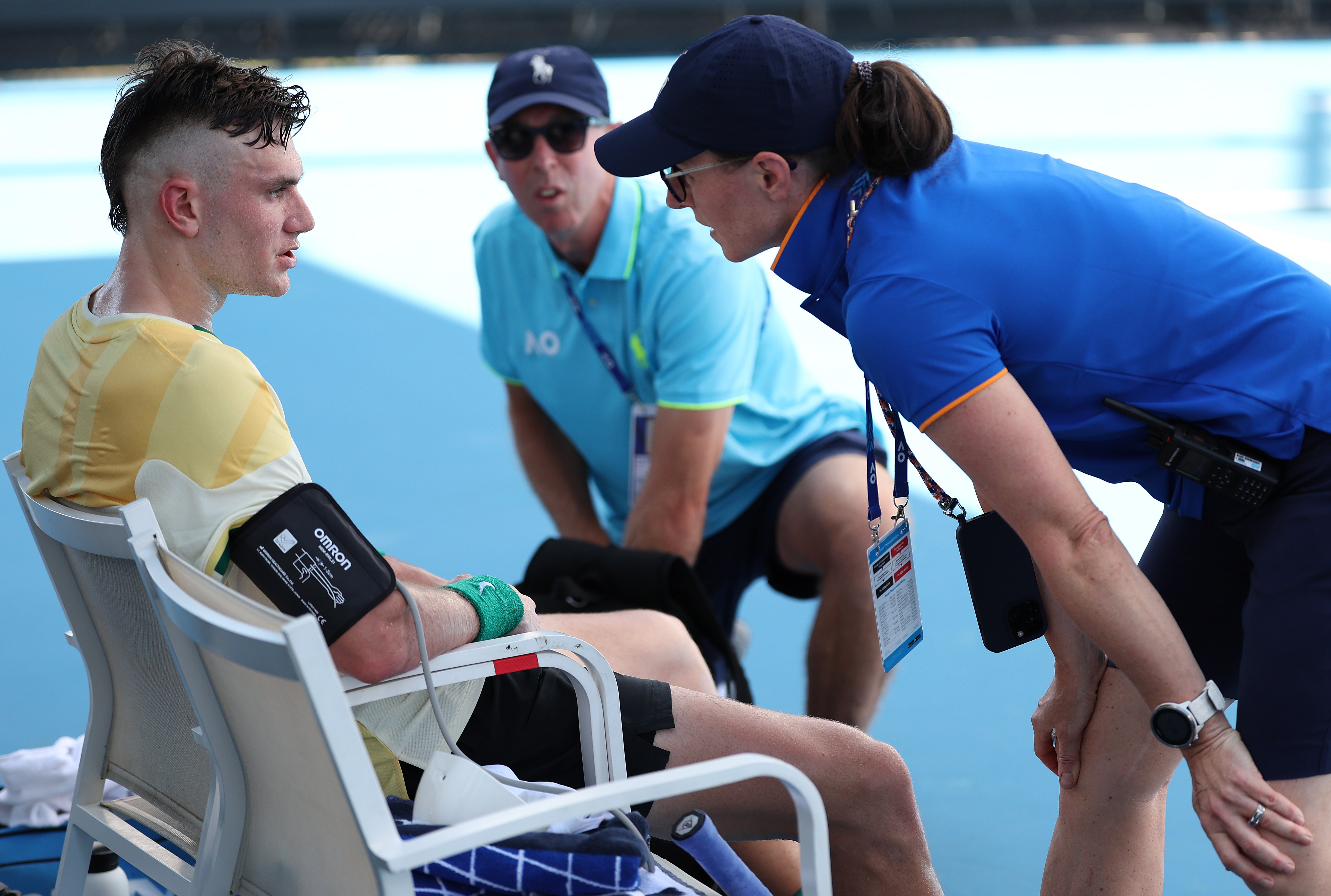 Draper had to have his blood pressure checked before his comeback in Melbourne