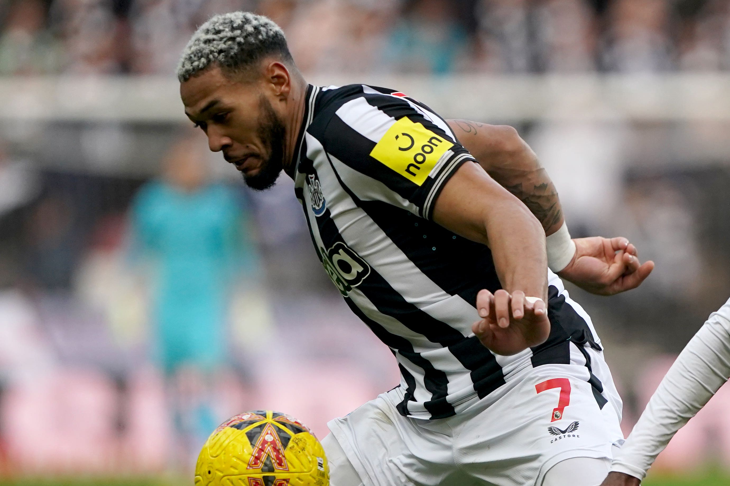 Newcastle midfielder Joelinton suffered a thigh injury during the FA Cup third-round victory at Sunderland (Owen Humphries/PA)