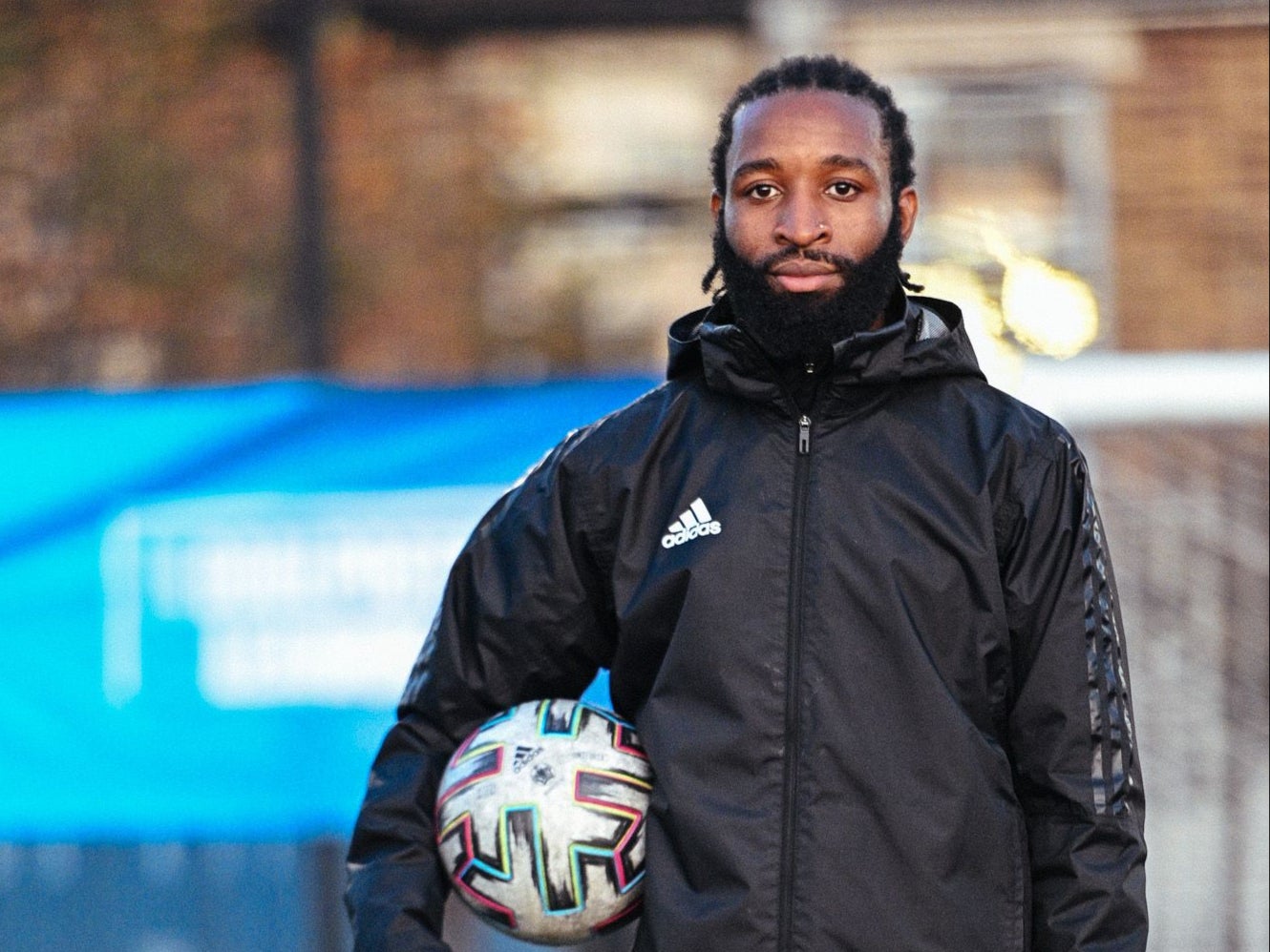 Shameek Farrell, who founded The Goalposts League