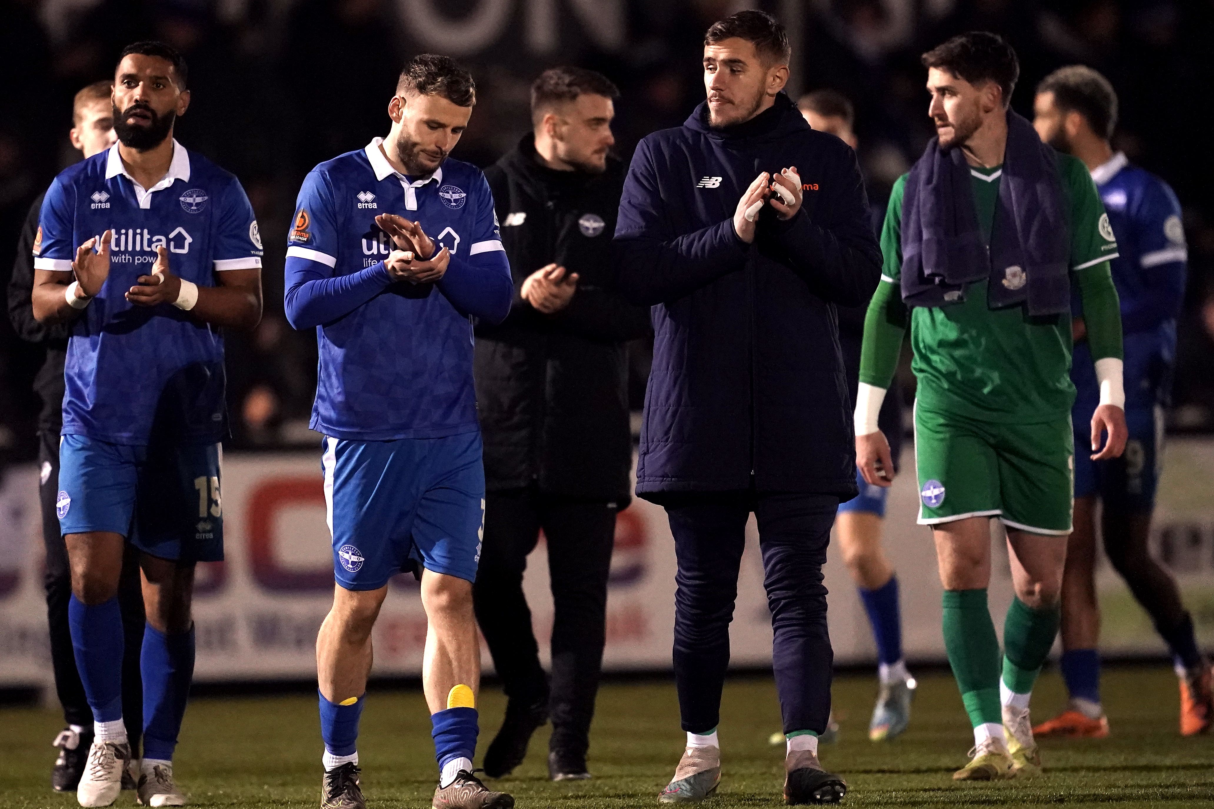 Non-league Eastleigh were denied a meeting with Manchester United (Adam Davy/PA)