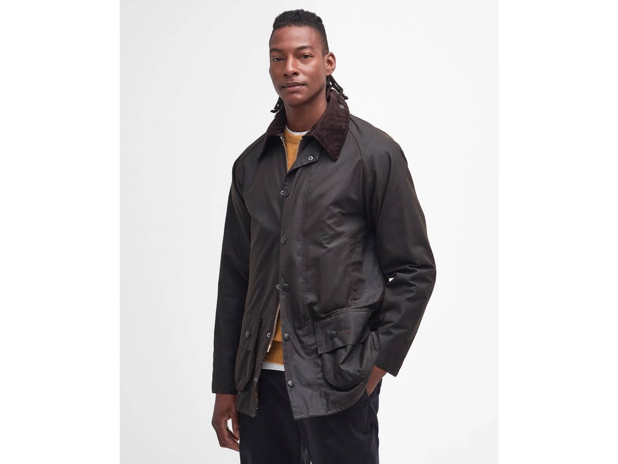 Barbour men’s classic Beaufort wax jacket, olive