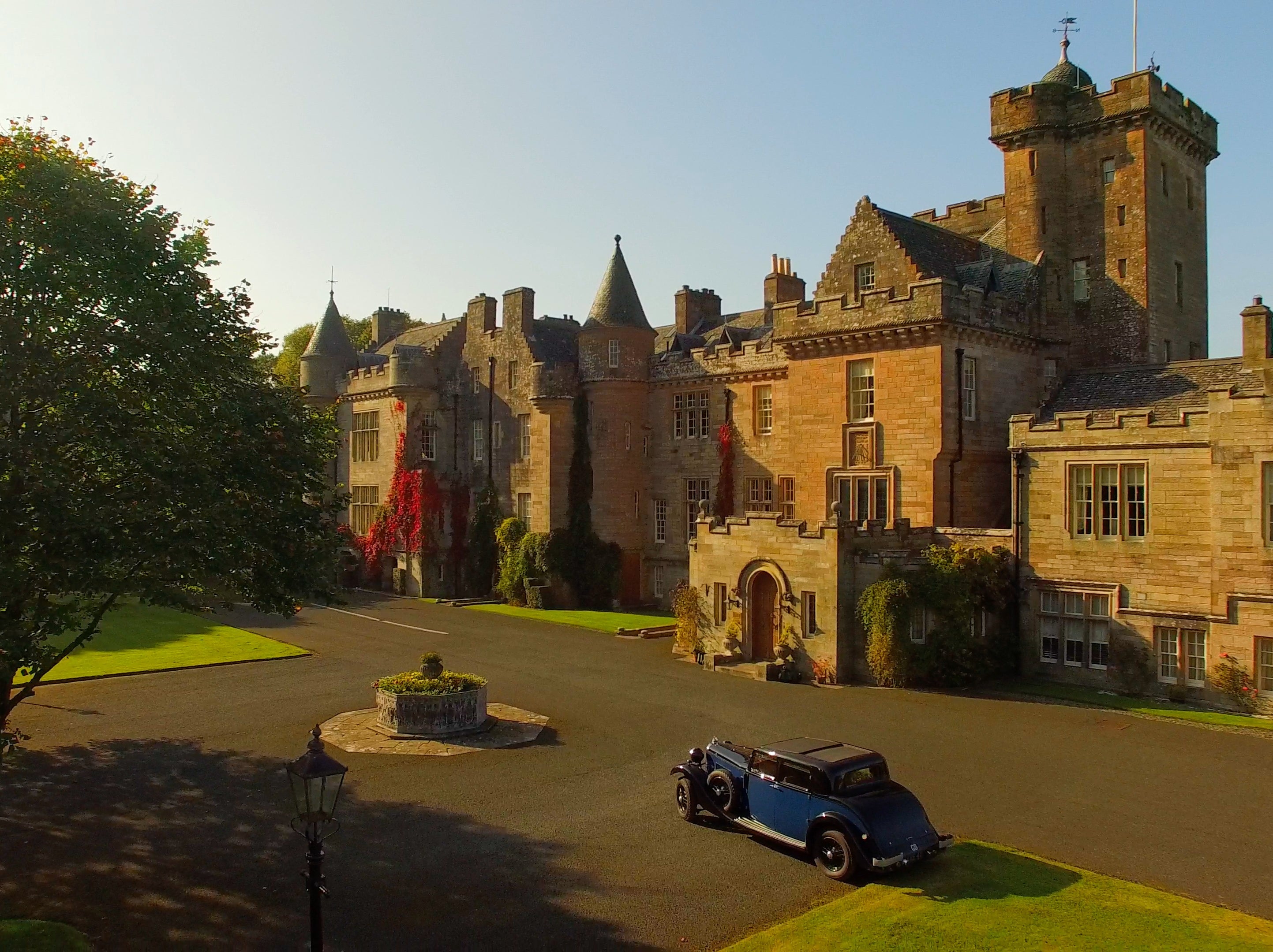 Glenapp Castle sits on 36 acres of South Ayrshire woodland